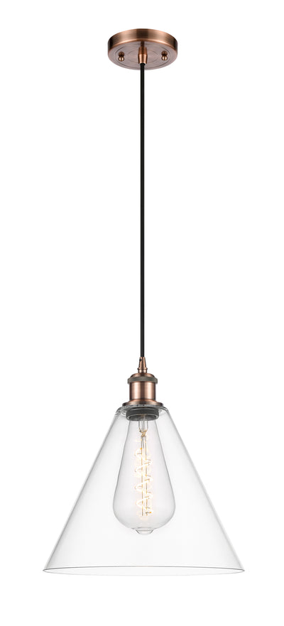 Ballston Mini Pendant Antique Brass Finish