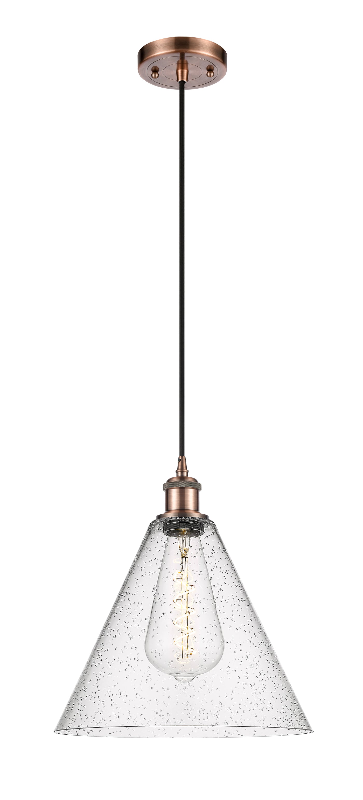 Ballston Mini Pendant Antique Brass Finish