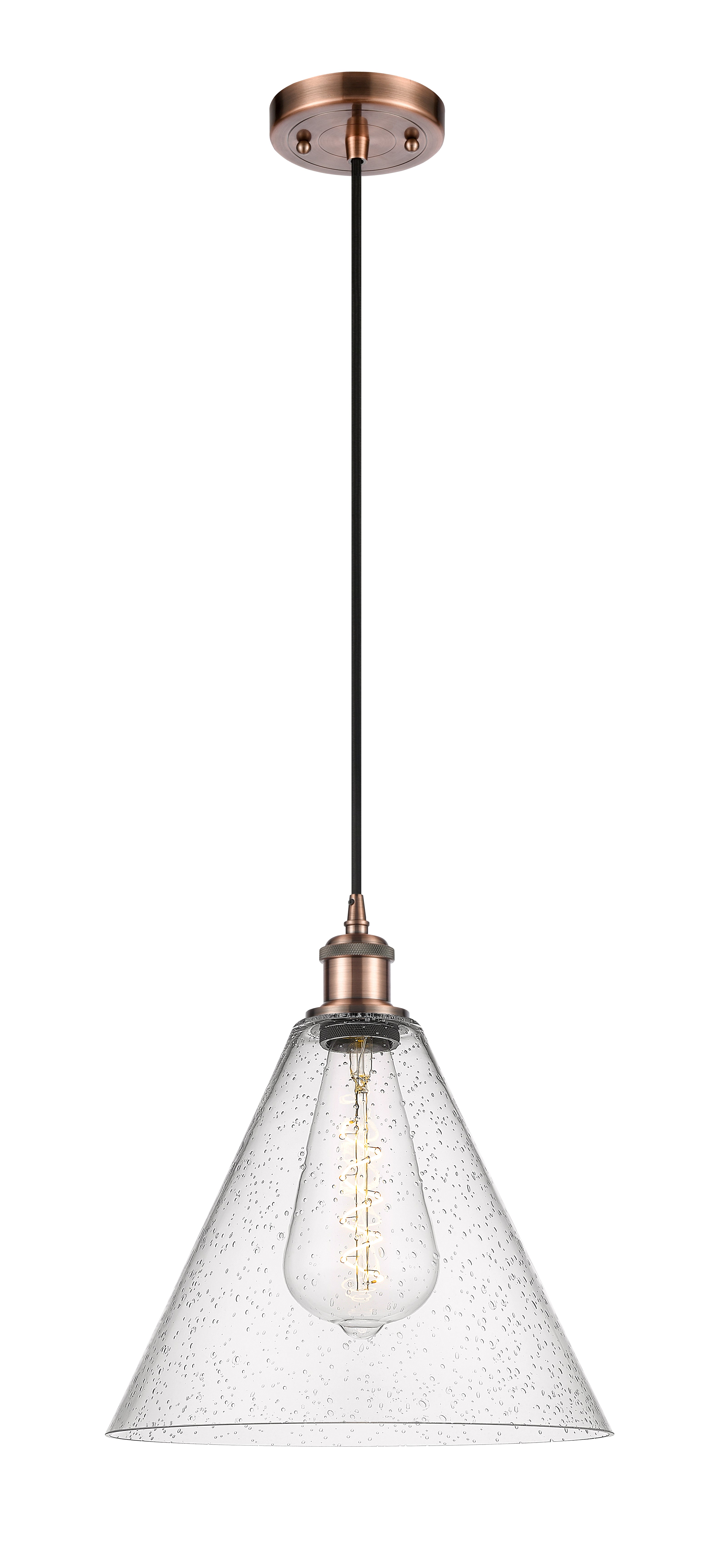 Ballston Mini Pendant Antique Brass Finish