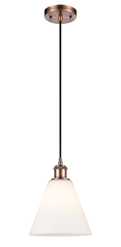 Ballston Mini Pendant Antique Brass Glass