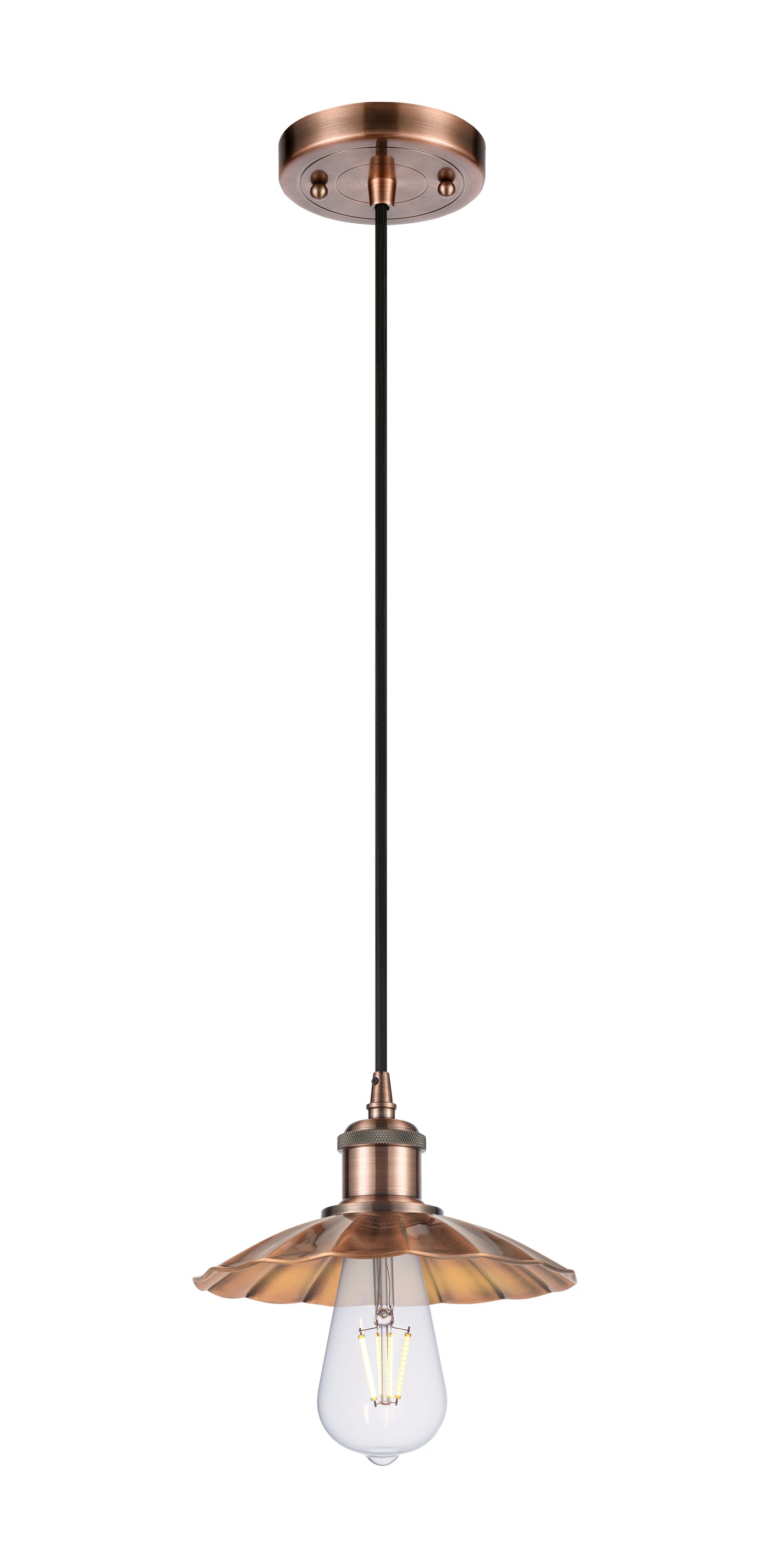 Ballston Mini Pendant Antique Copper Finish