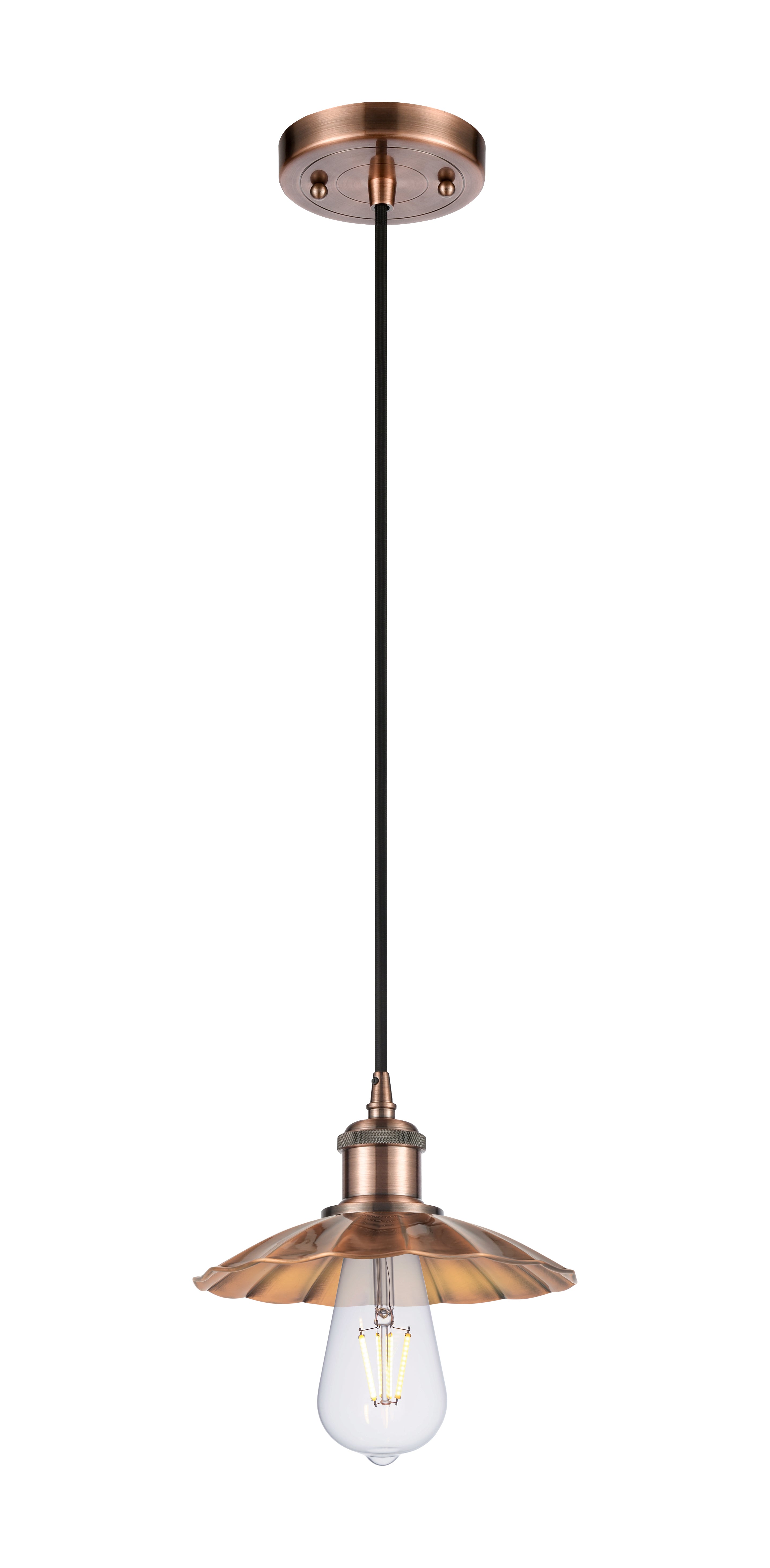 Ballston Mini Pendant Antique Copper Finish