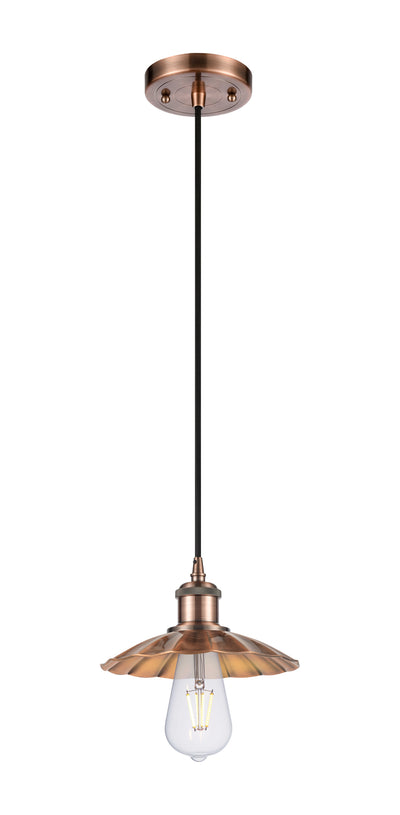Ballston Mini Pendant Antique Copper Finish