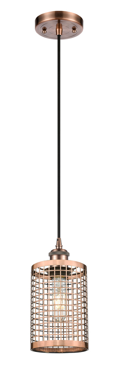 Ballston Mini Pendant Antique Brass Finish