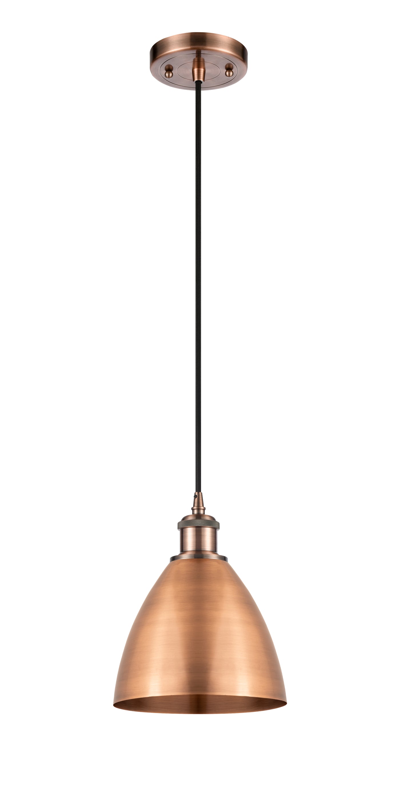 Ballston Mini Pendant Antique Brass Finish