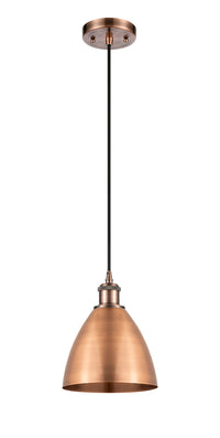 Ballston Mini Pendant Antique Brass Eight
