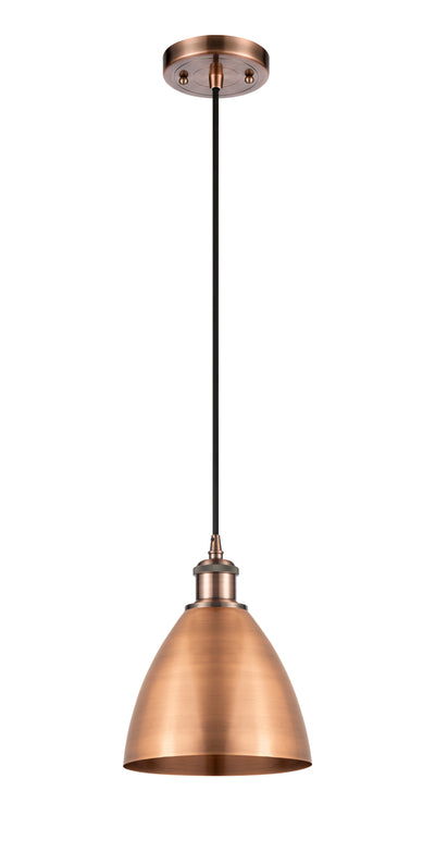 Ballston Mini Pendant Antique Brass Eight