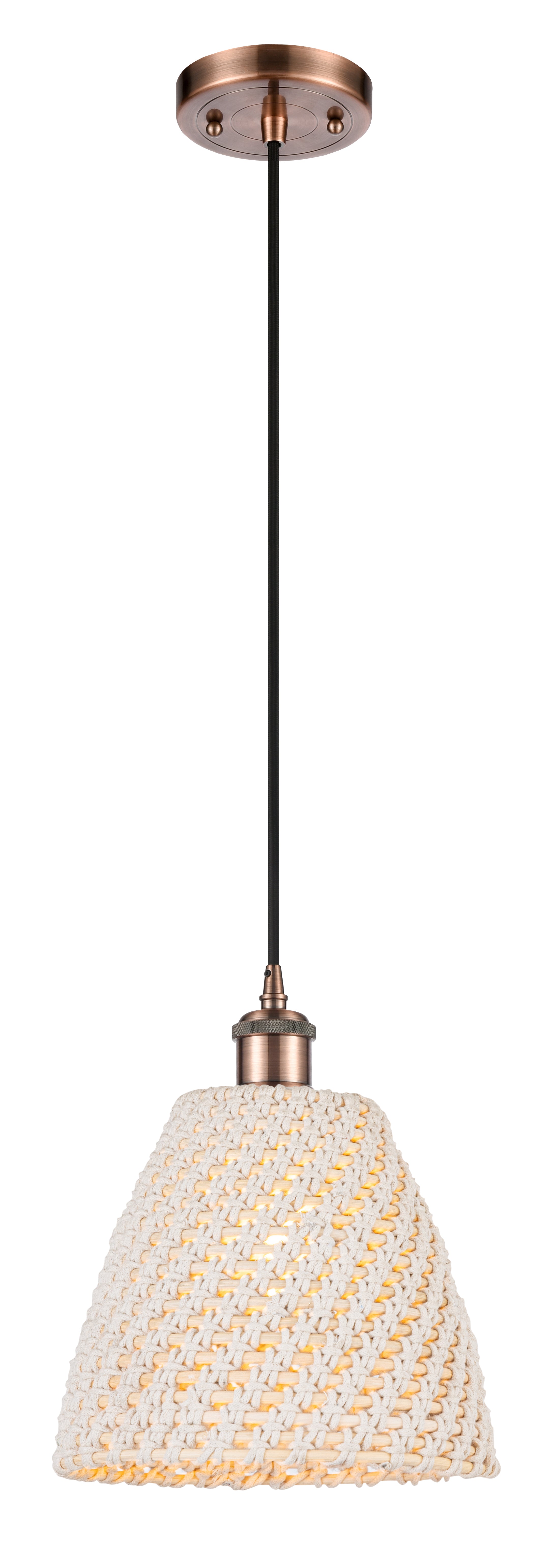 Ballston Mini Pendant Antique Brass Finish
