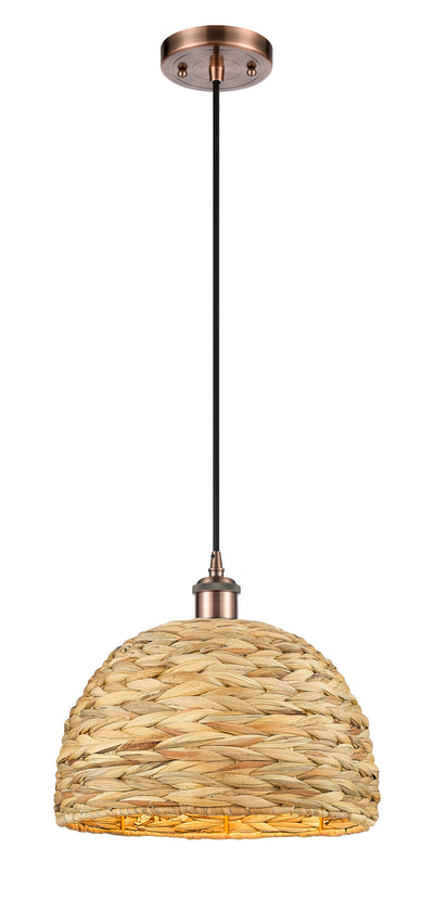 Ballston Mini Pendant Antique Brass 12 Inch