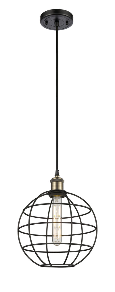 Ballston Mini Pendant Antique Brass 10 Inch