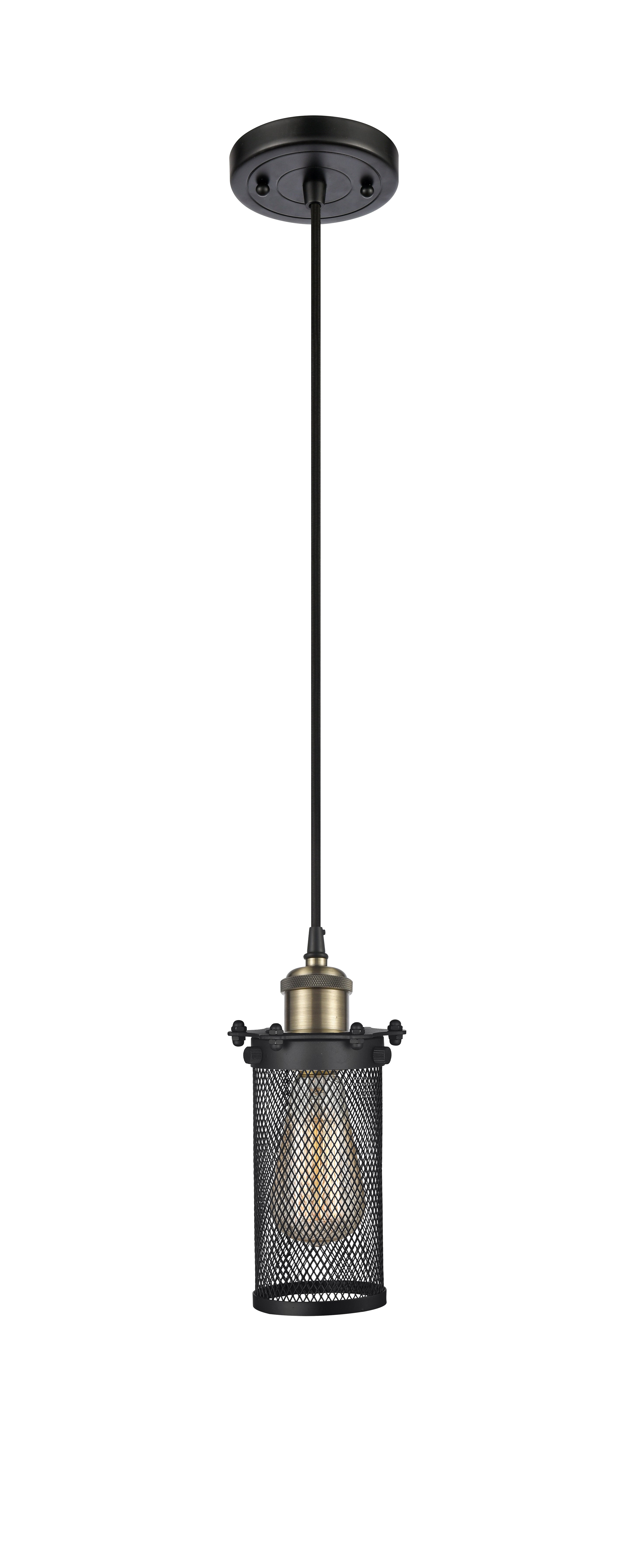 Austere Mini Pendant Black Antique Finish