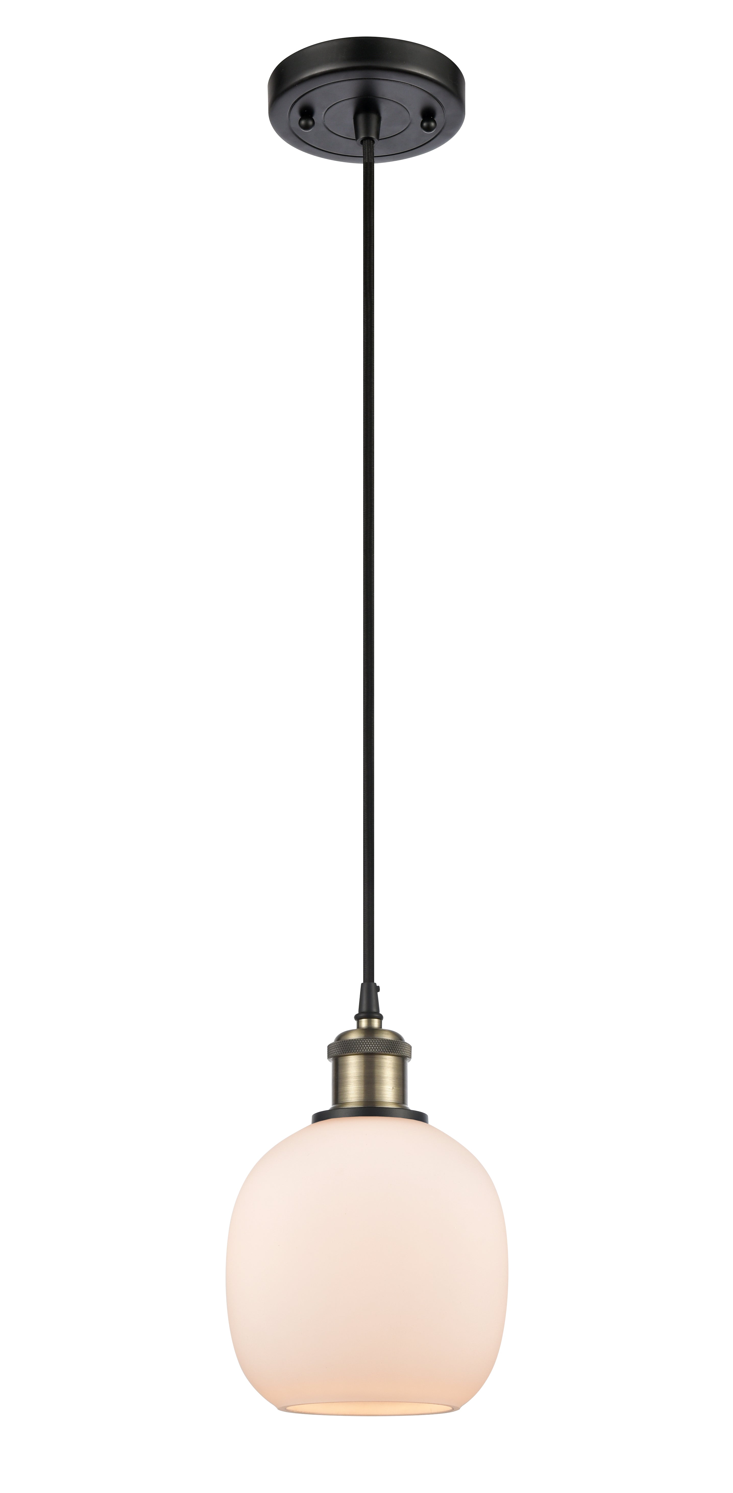 Ballston Mini Pendant Antique Brass Finish