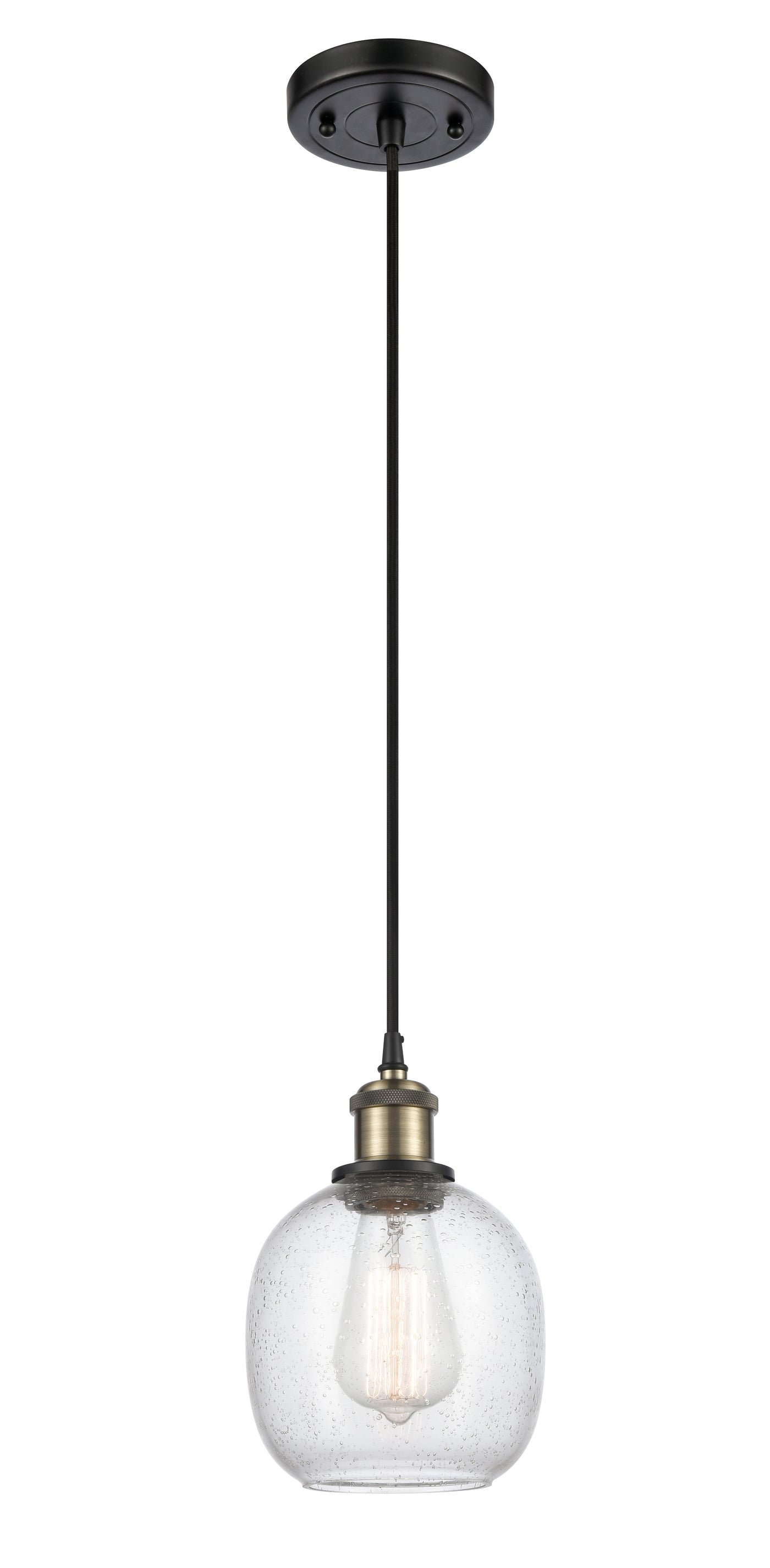 Ballston Mini Pendant Antique Brass Finish