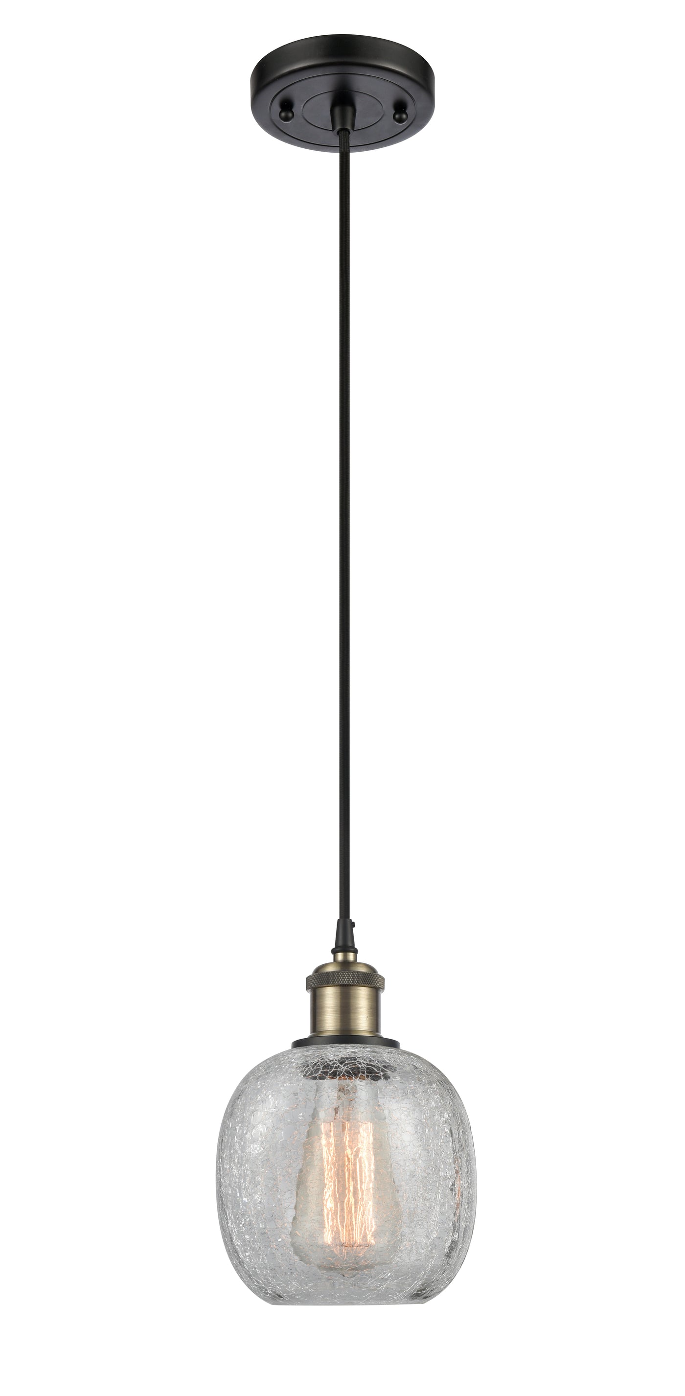 Ballston Mini Pendant Antique Brass Finish