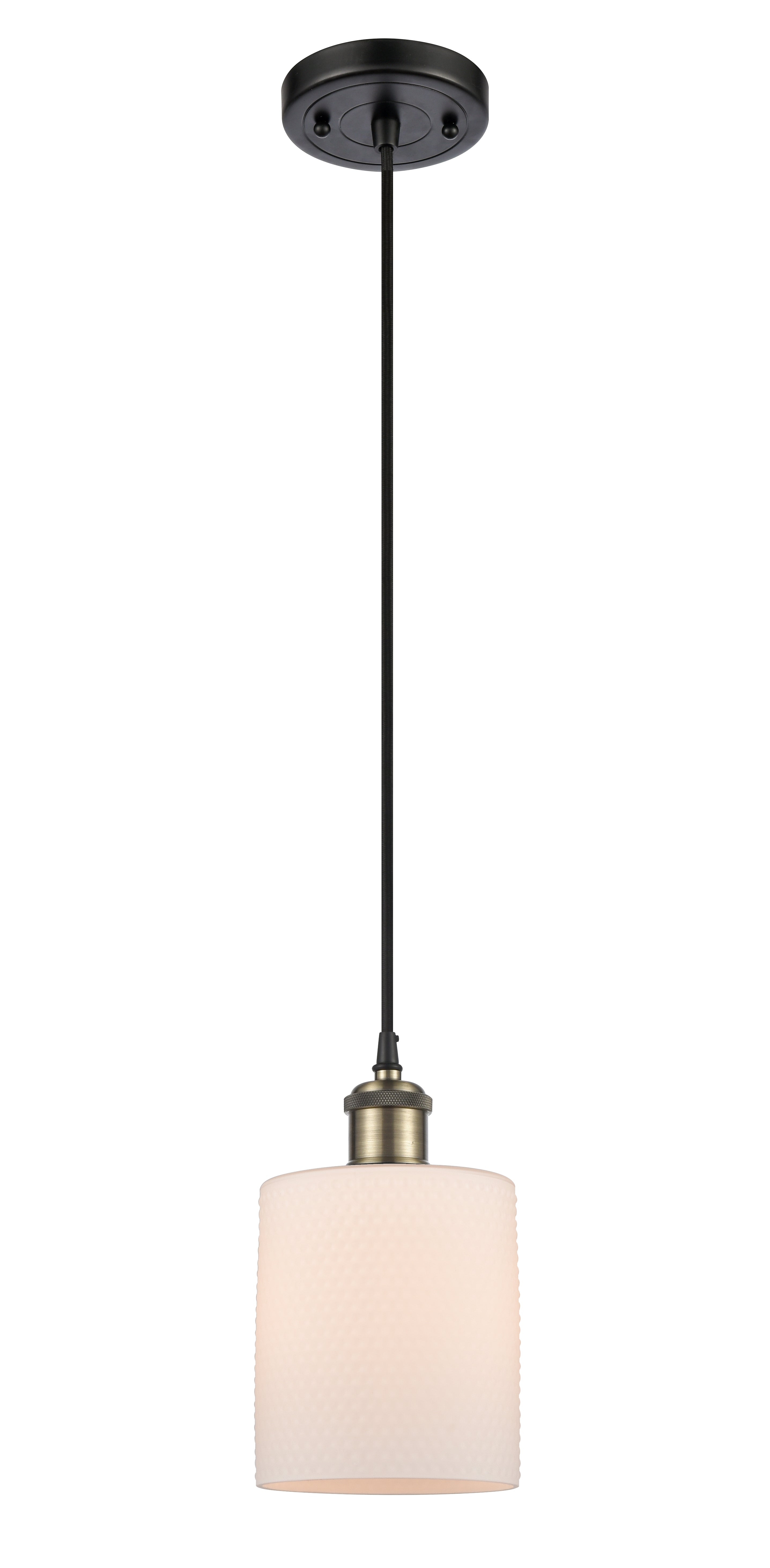 Ballston Mini Pendant Antique Brass Finish