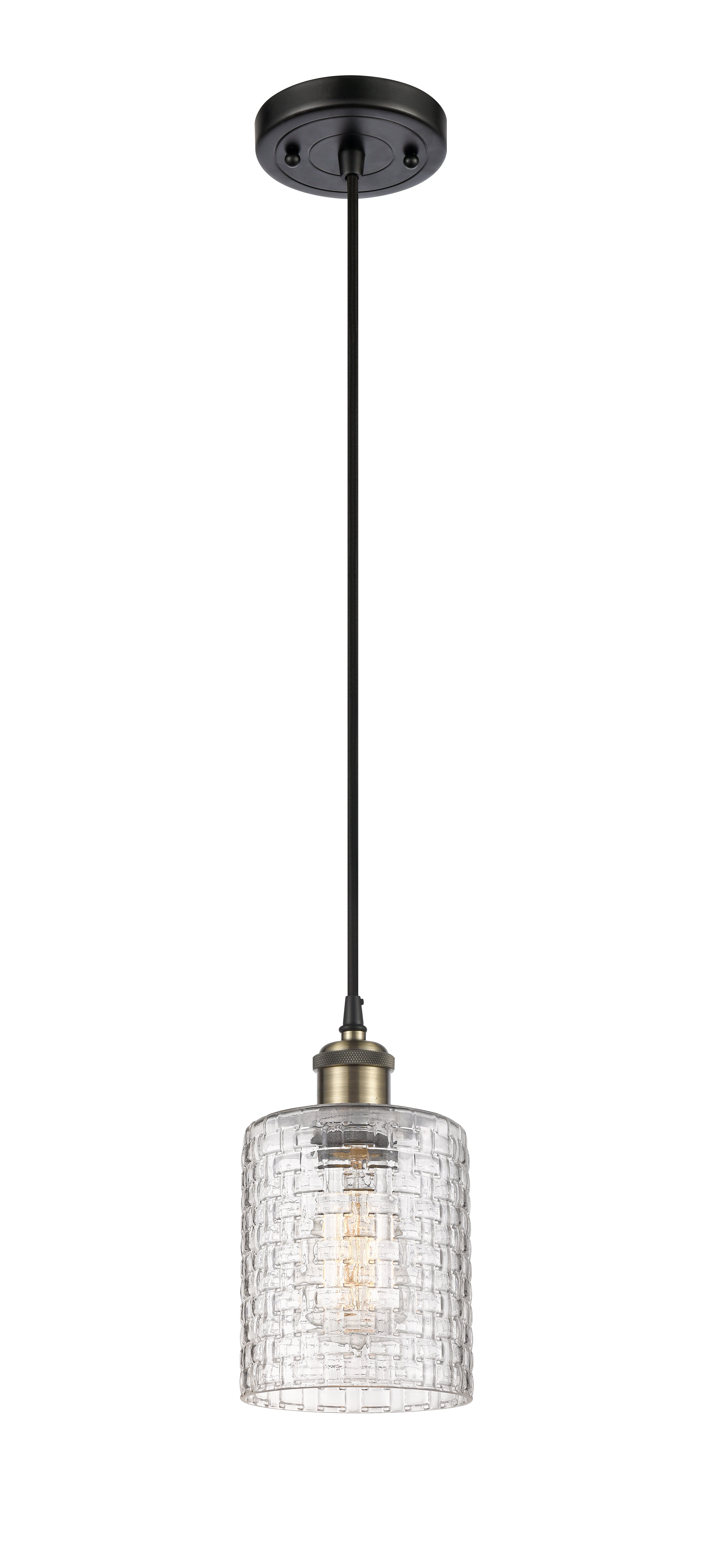 Ballston Mini Pendant 5 Inch Antique Brass