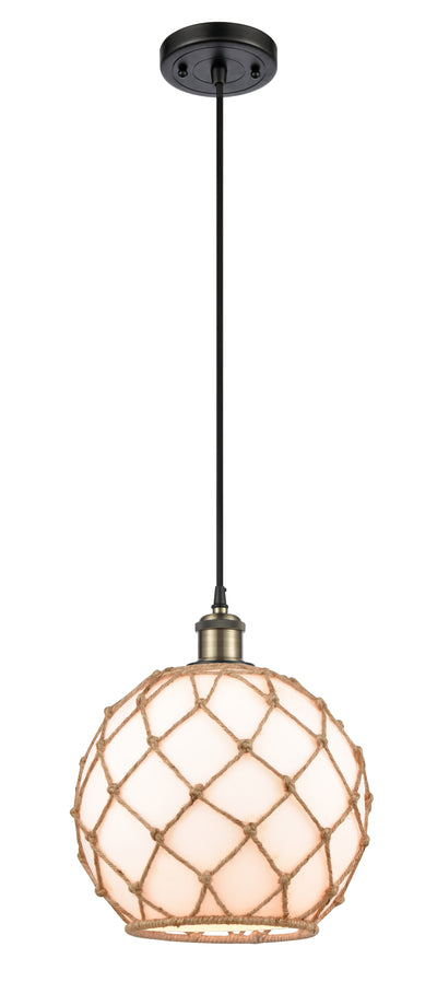Ballston Mini Pendant Antique Brass Finish