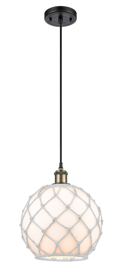 Ballston Mini Pendant Antique Brass Finish
