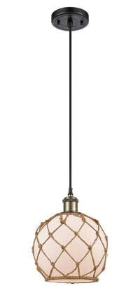 Ballston Mini Pendant Cast Brass 8 Inch