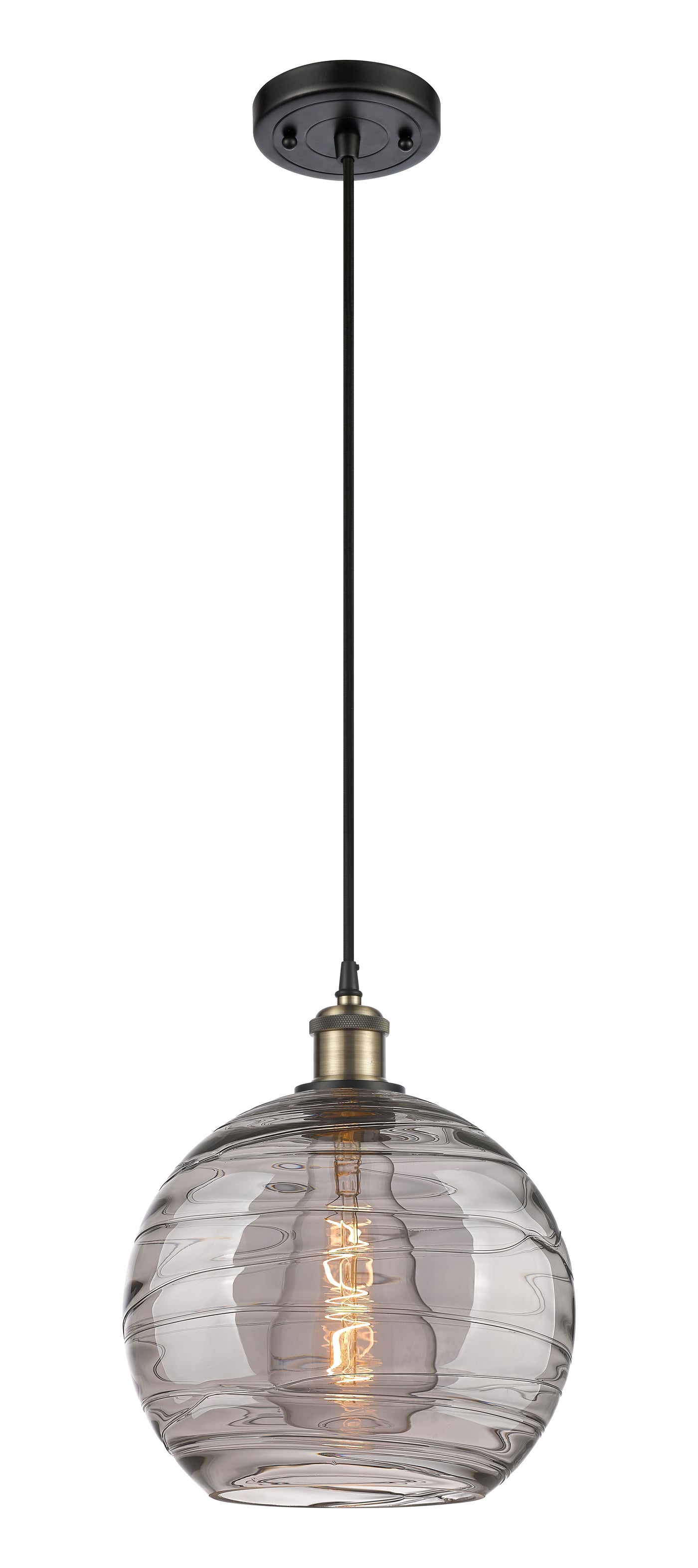 Ballston Mini Pendant Antique Brass Finish