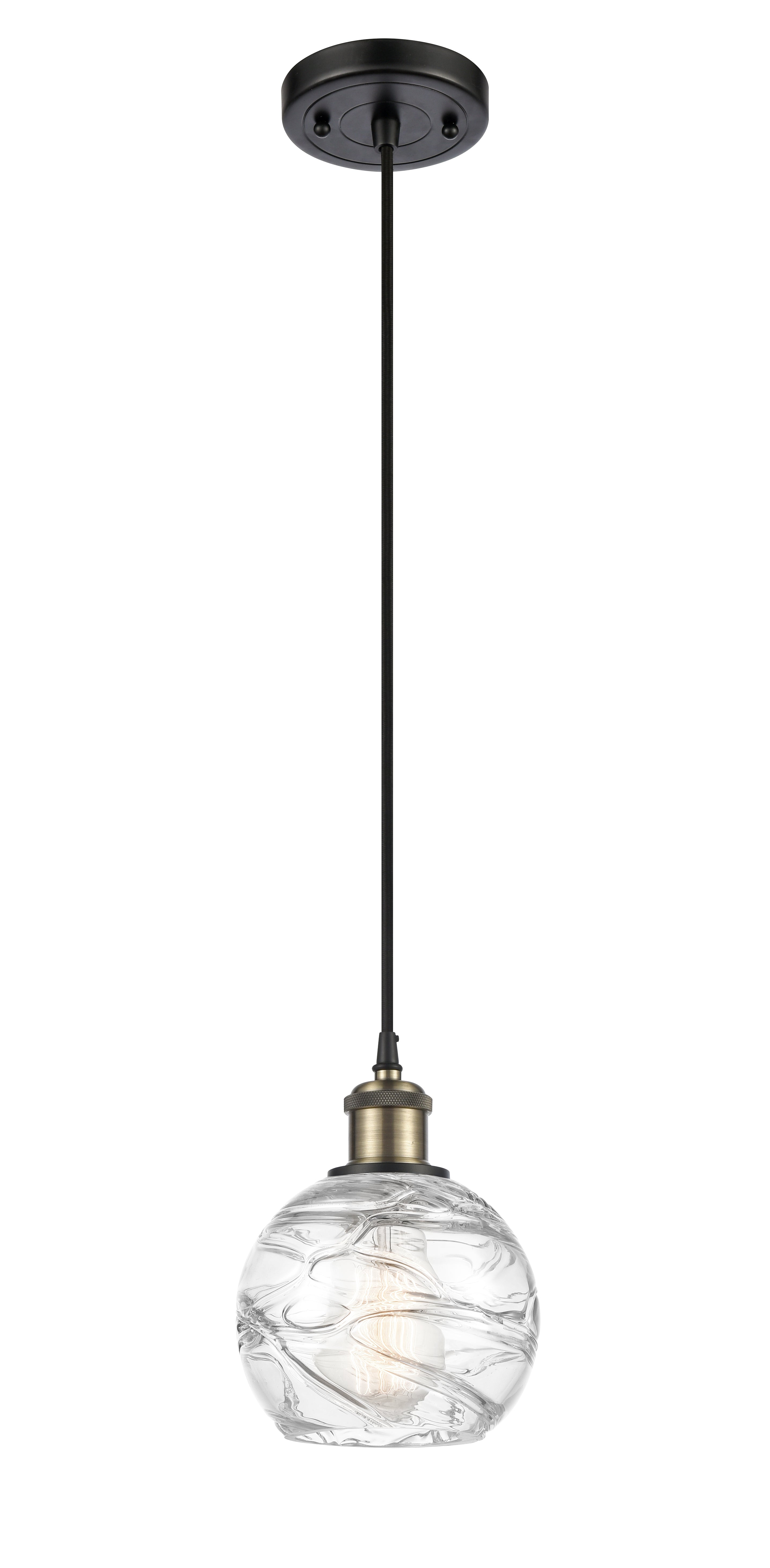 Ballston Mini Pendant Antique Brass Finish
