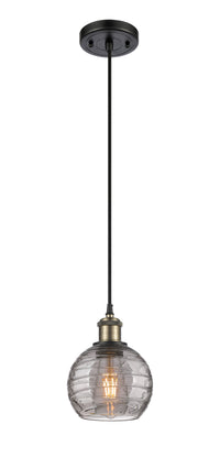 Ballston Mini Pendant Antique Brass Finish