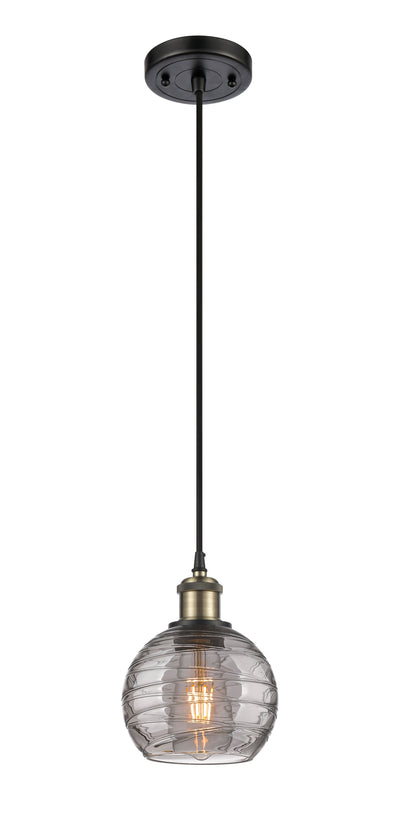 Ballston Mini Pendant Antique Brass Finish