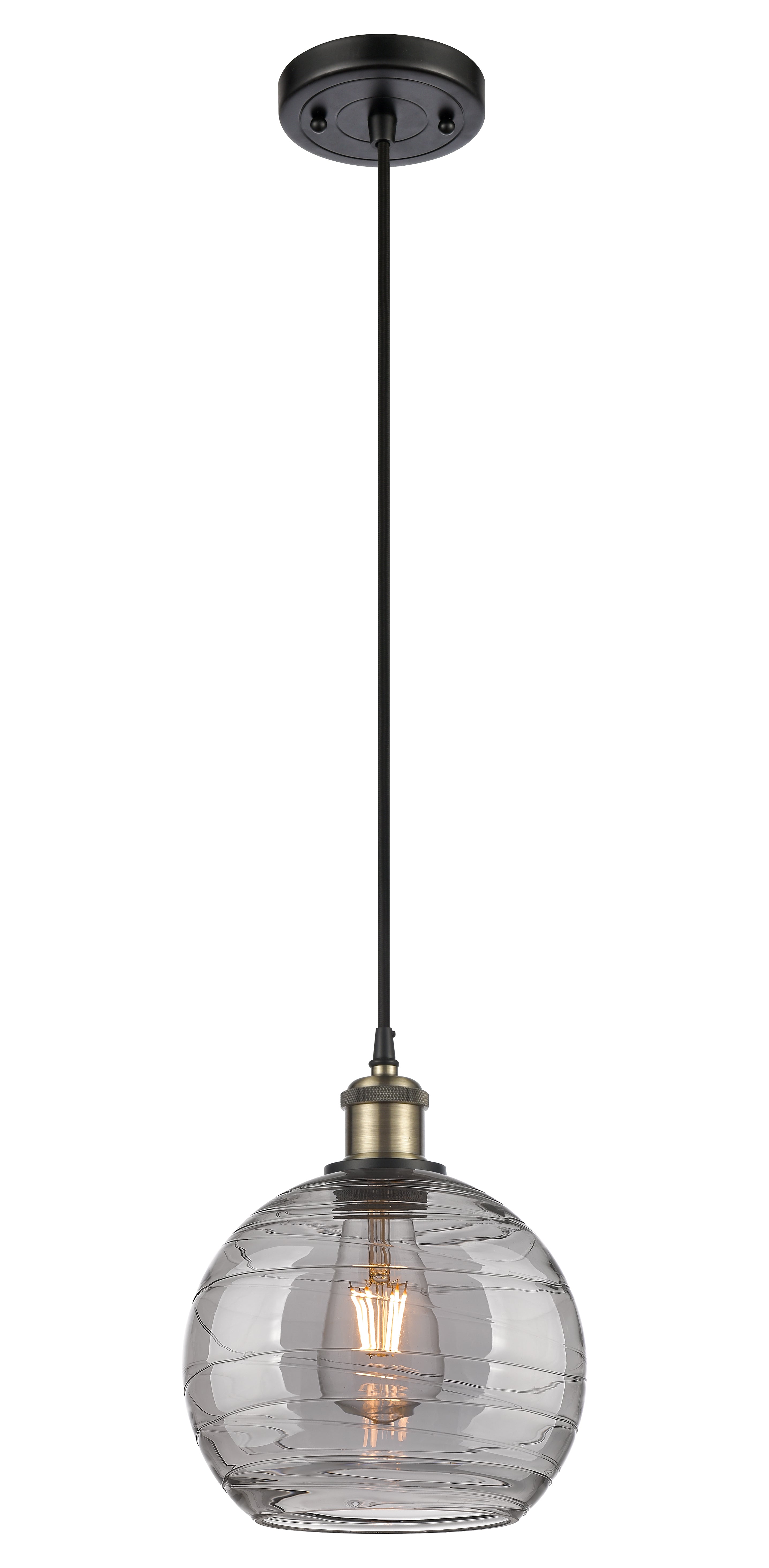 Ballston Mini Pendant Antique Brass Finish