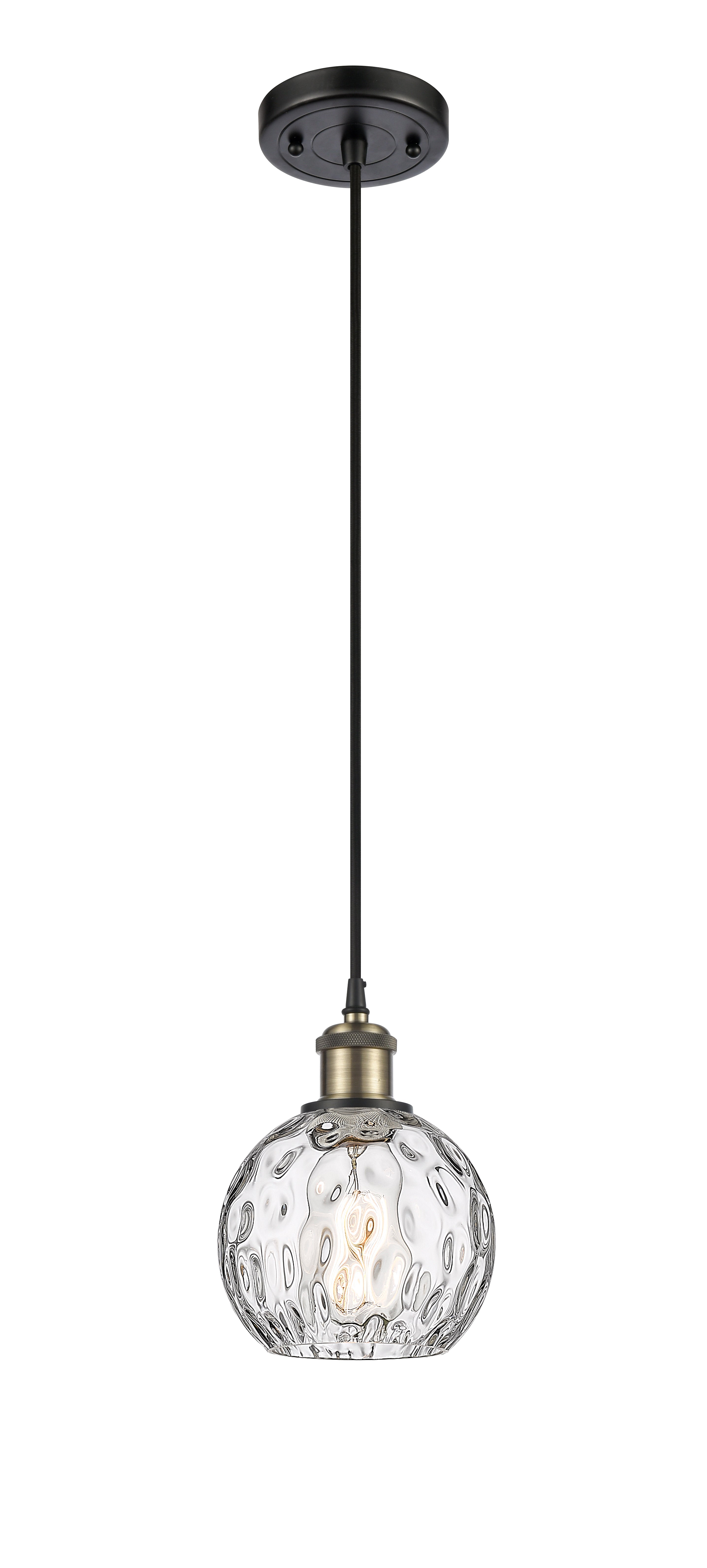 Ballston Mini Pendant Antique Brass Finish