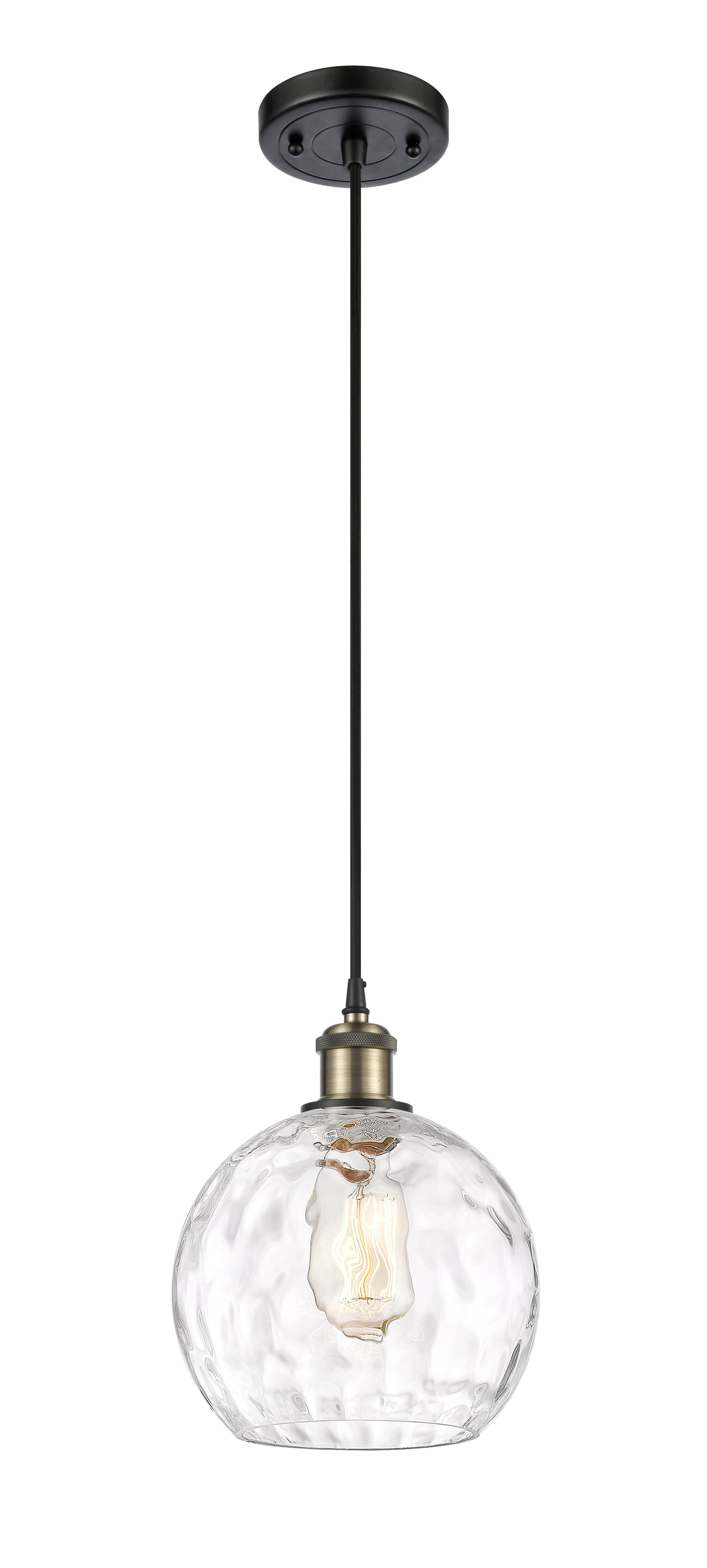 Ballston Mini Pendant Antique Brass Finish