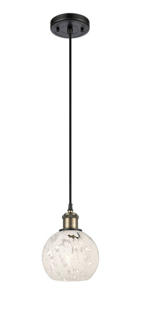 Ballston Mini Pendant Antique Brass 8 Inch