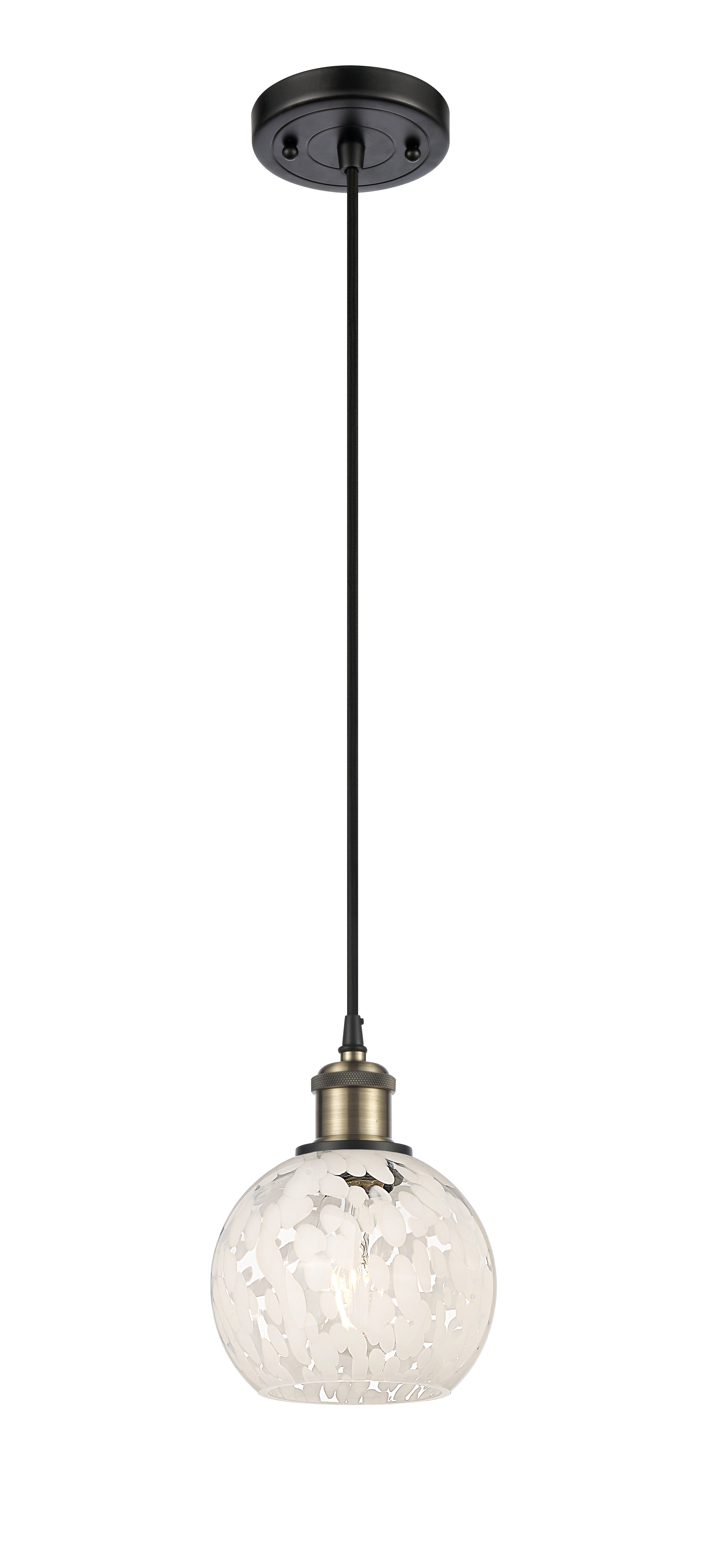 Ballston Mini Pendant Antique Brass 8 Inch