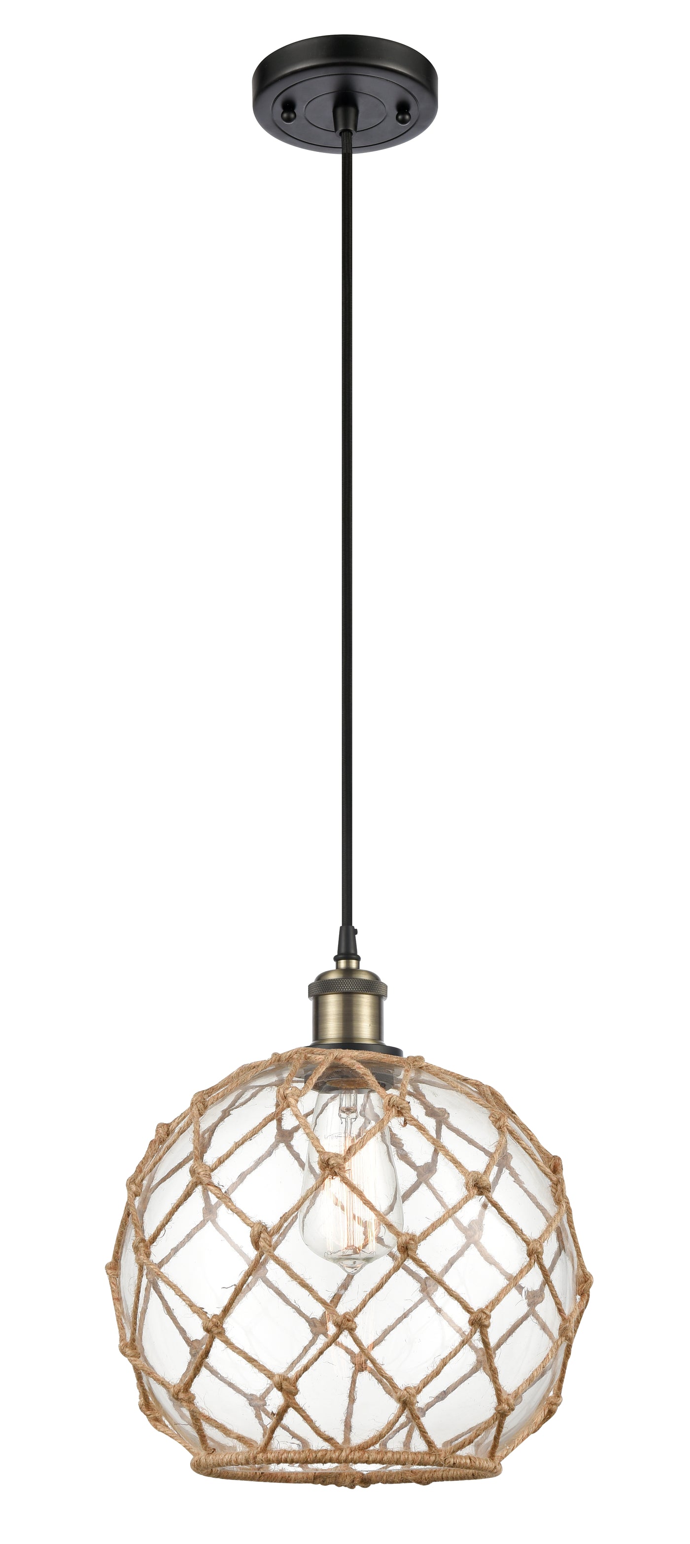 Ballston Mini Pendant Antique Brass Finish
