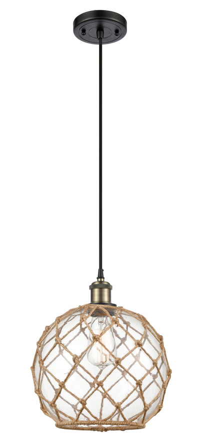 Ballston Mini Pendant Antique Brass Finish