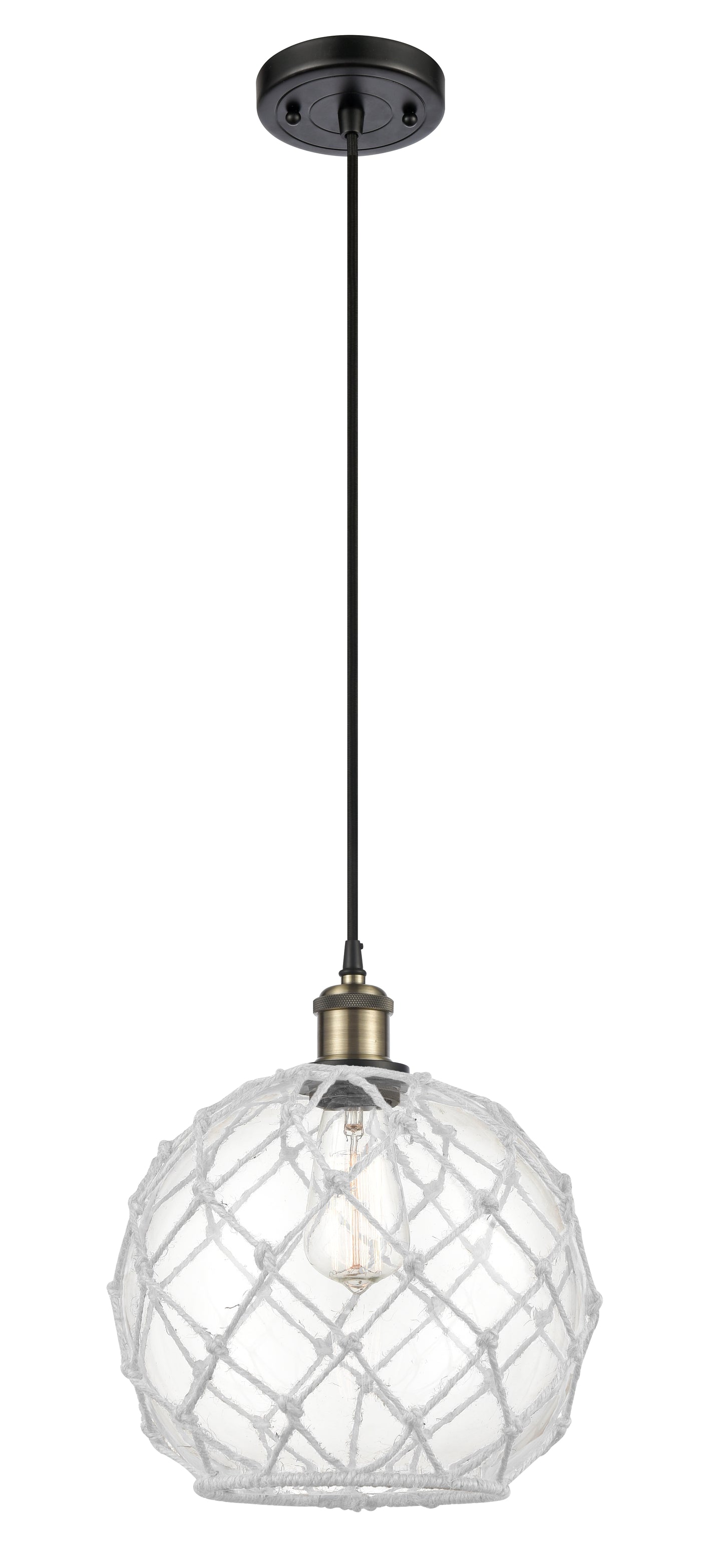 Ballston Mini Pendant Antique Brass Finish