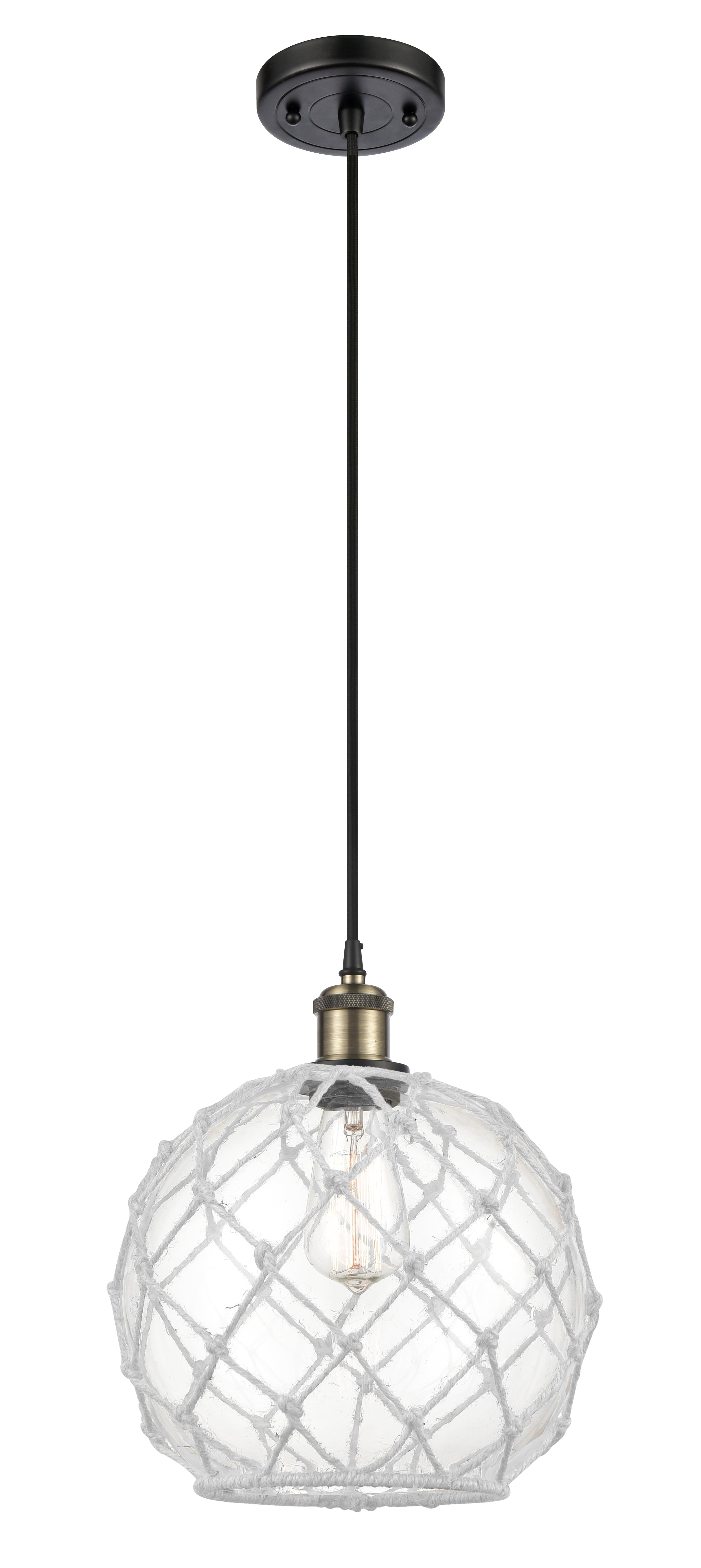 Ballston Mini Pendant Antique Brass Finish