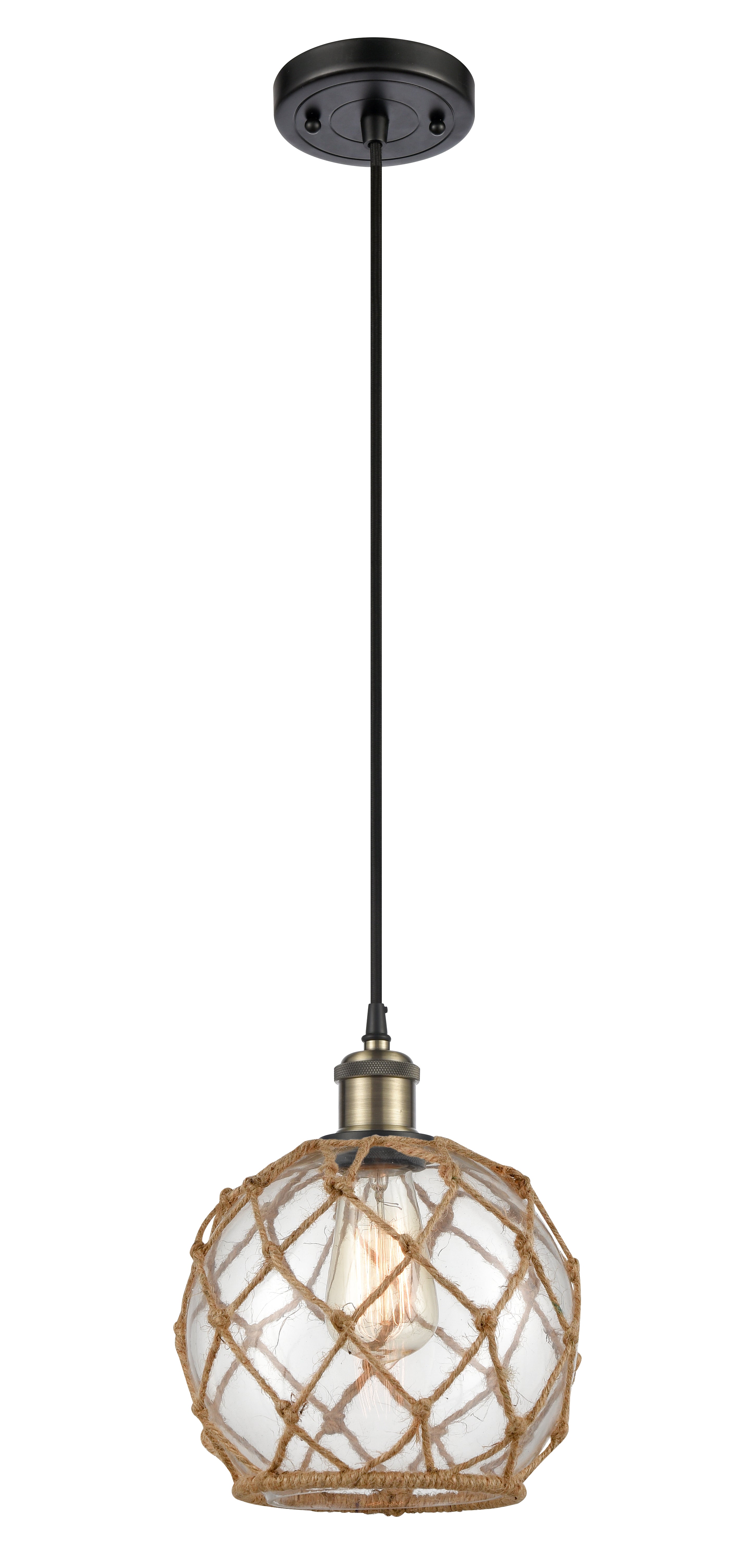 Ballston Mini Pendant Cast Brass 8 Inch