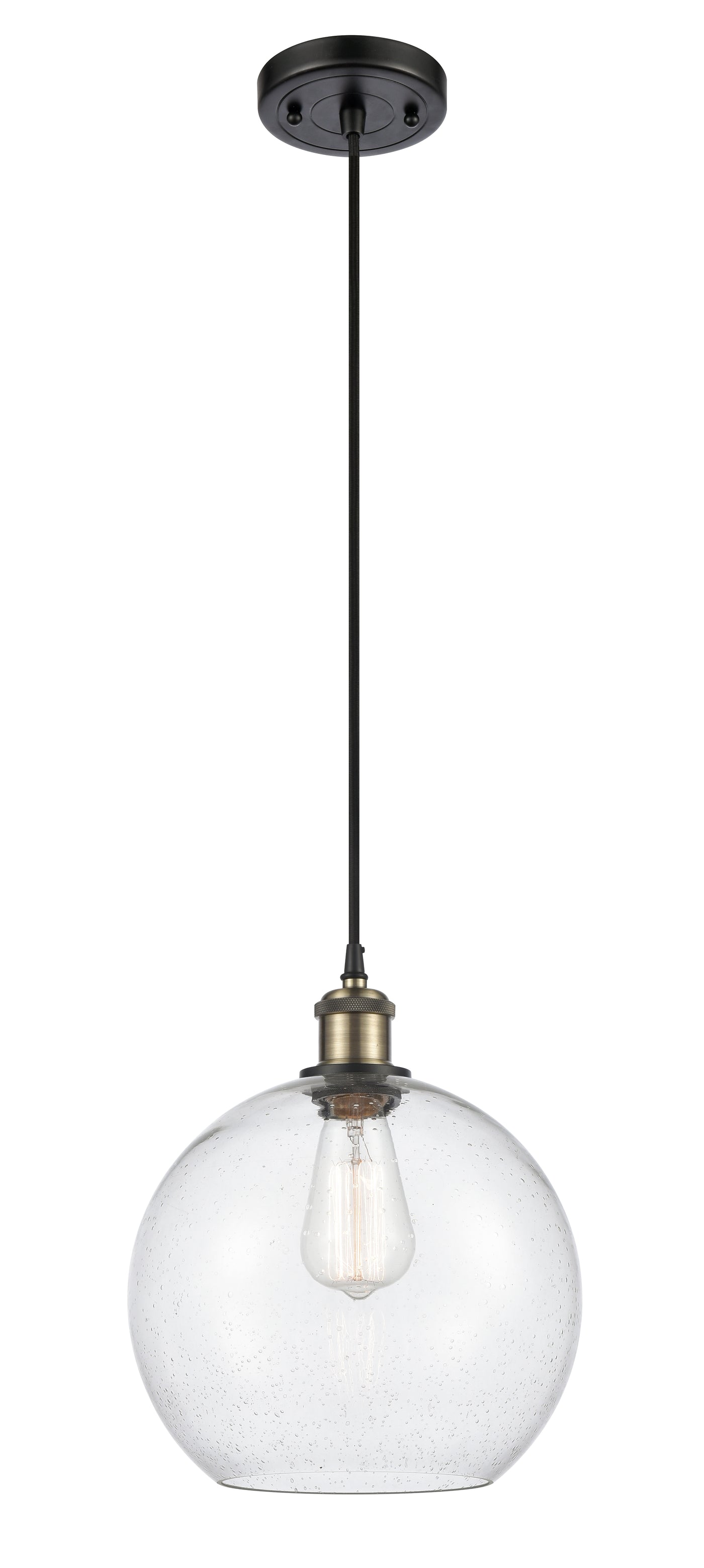 Ballston Mini Pendant Antique Brass Finish