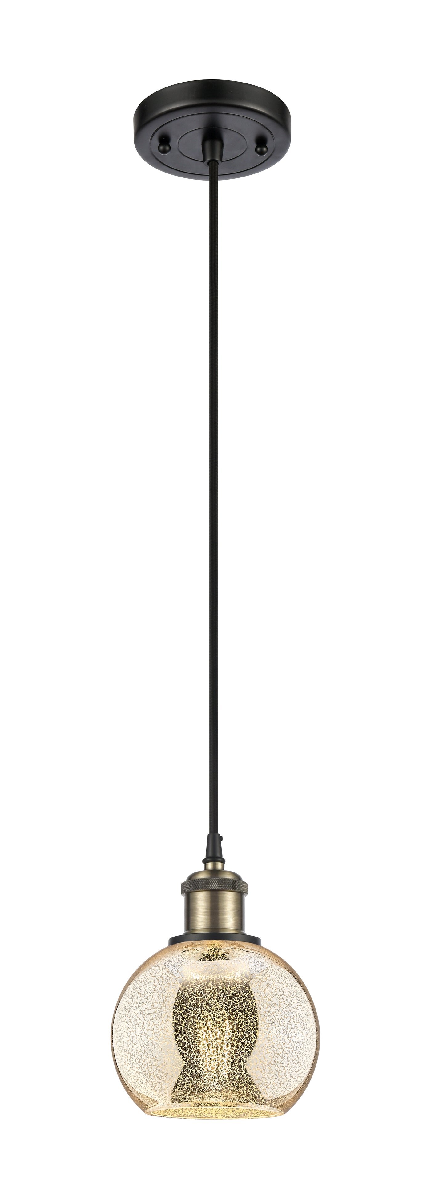 Ballston Mini Pendant Antique Brass Finish