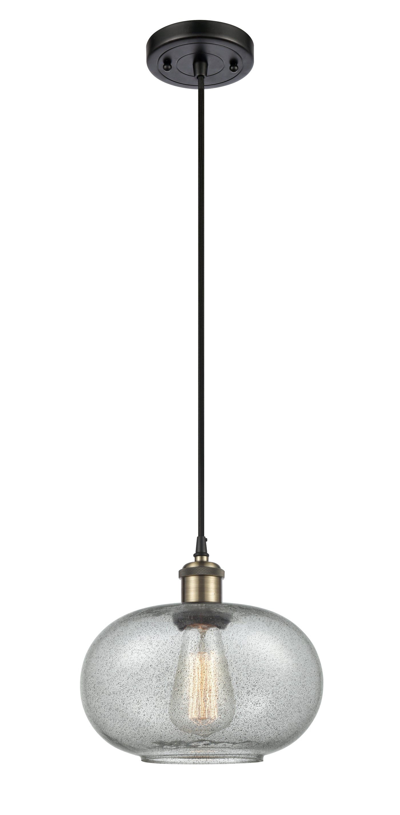 Ballston Mini Pendant Antique Brass Finish