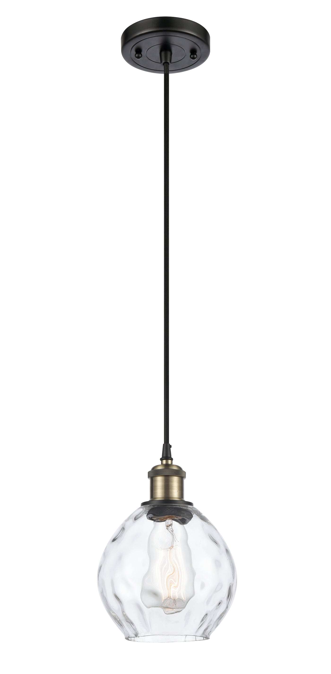 Ballston Mini Pendant Antique Brass Finish