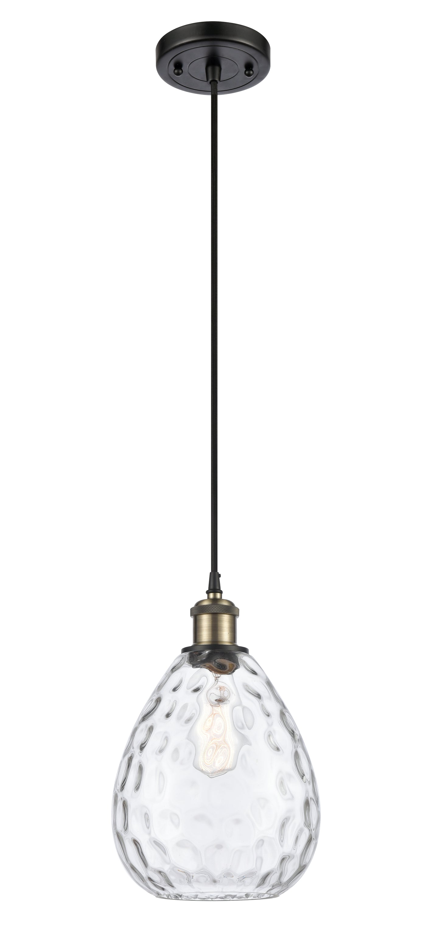 Ballston Mini Pendant Antique Brass Finish