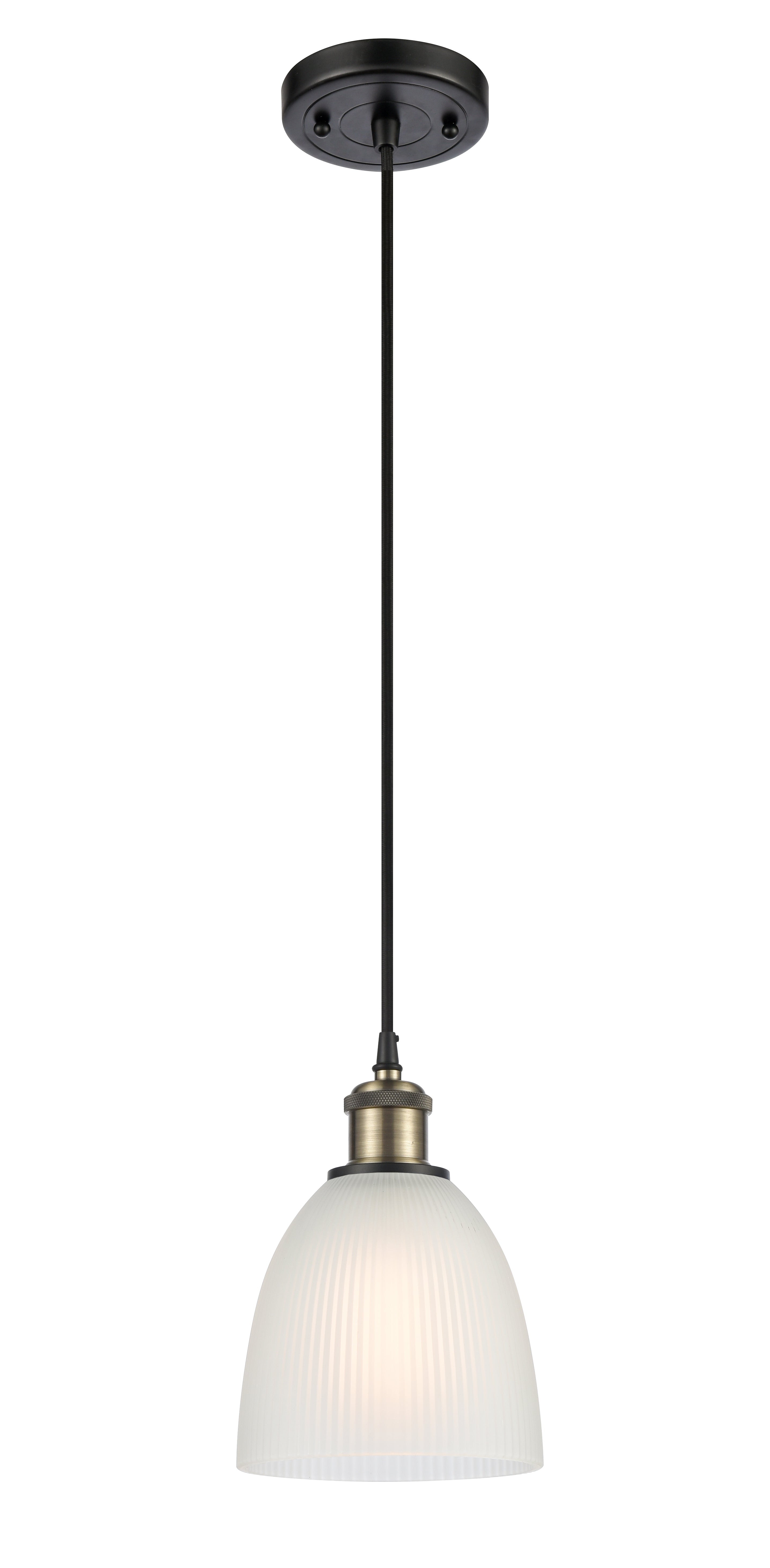 Ballston Mini Pendant Antique Brass 6 Inch