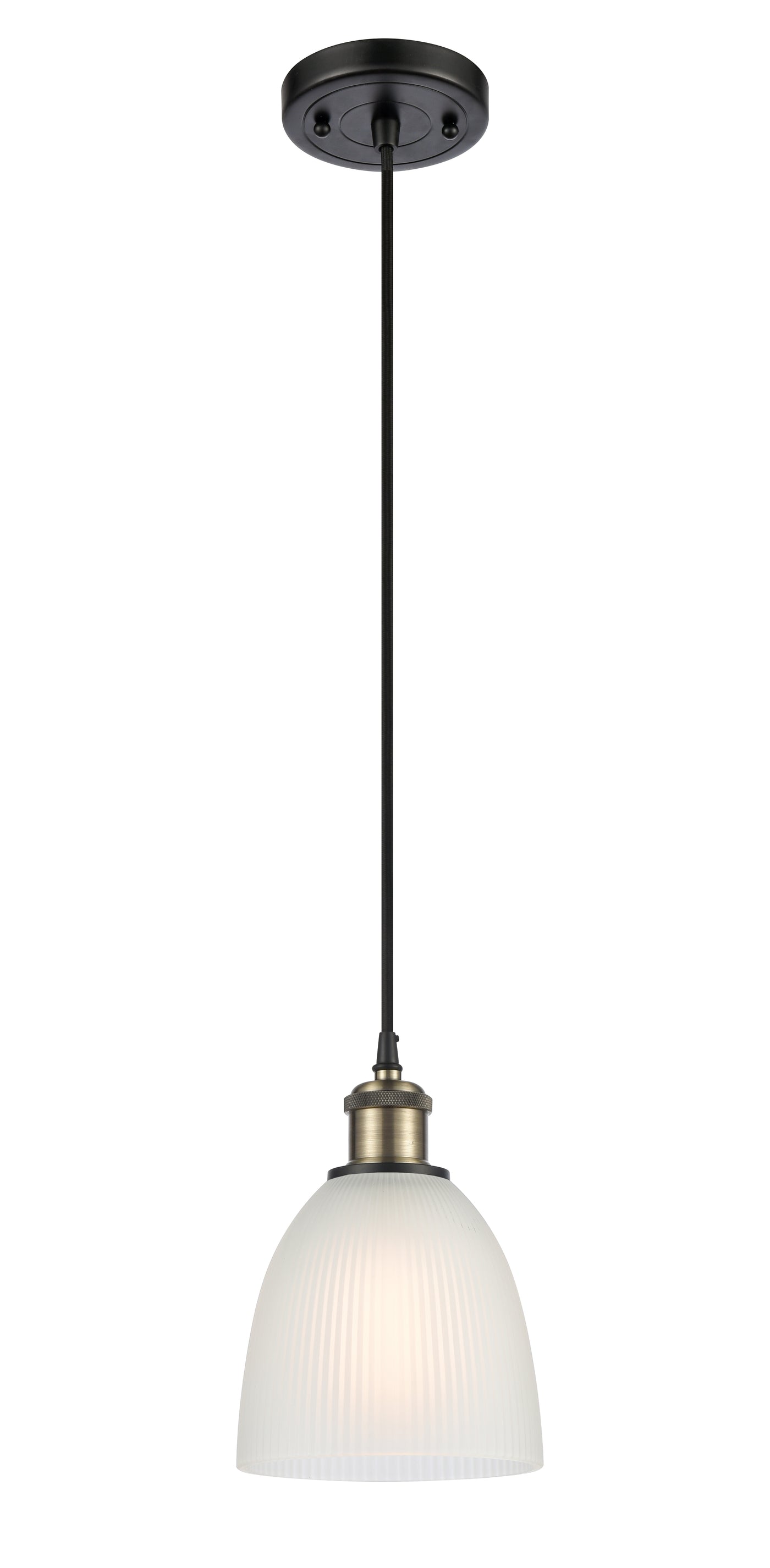 Ballston Mini Pendant Antique Brass Finish