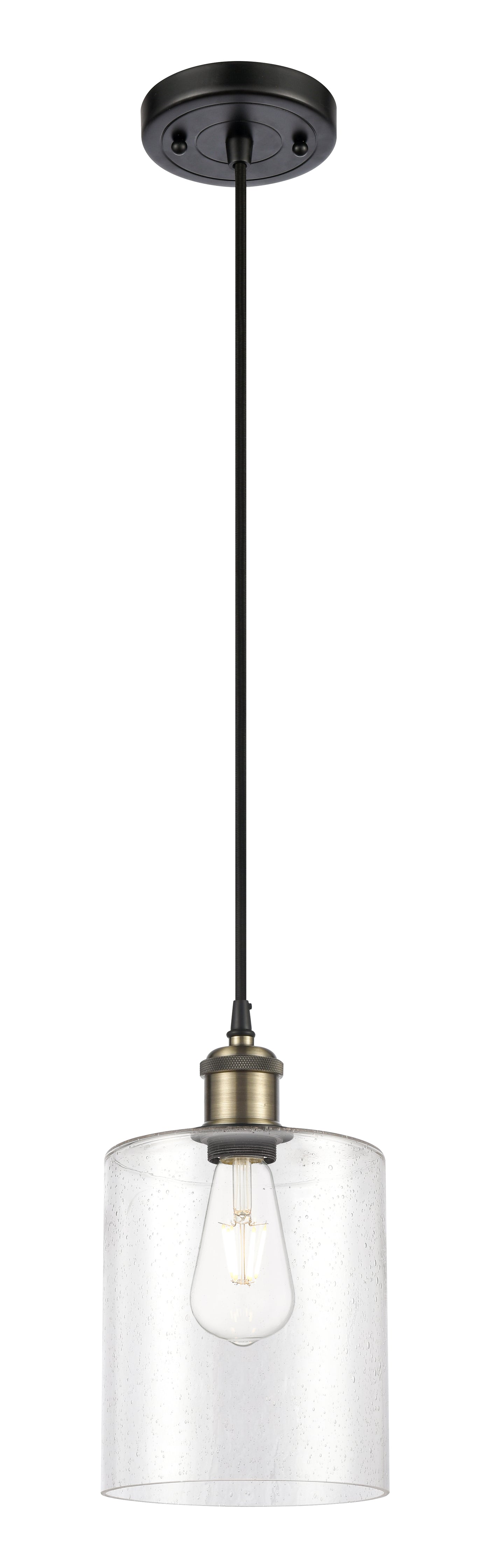 Ballston Mini Pendant Antique Brass 11.25 Height