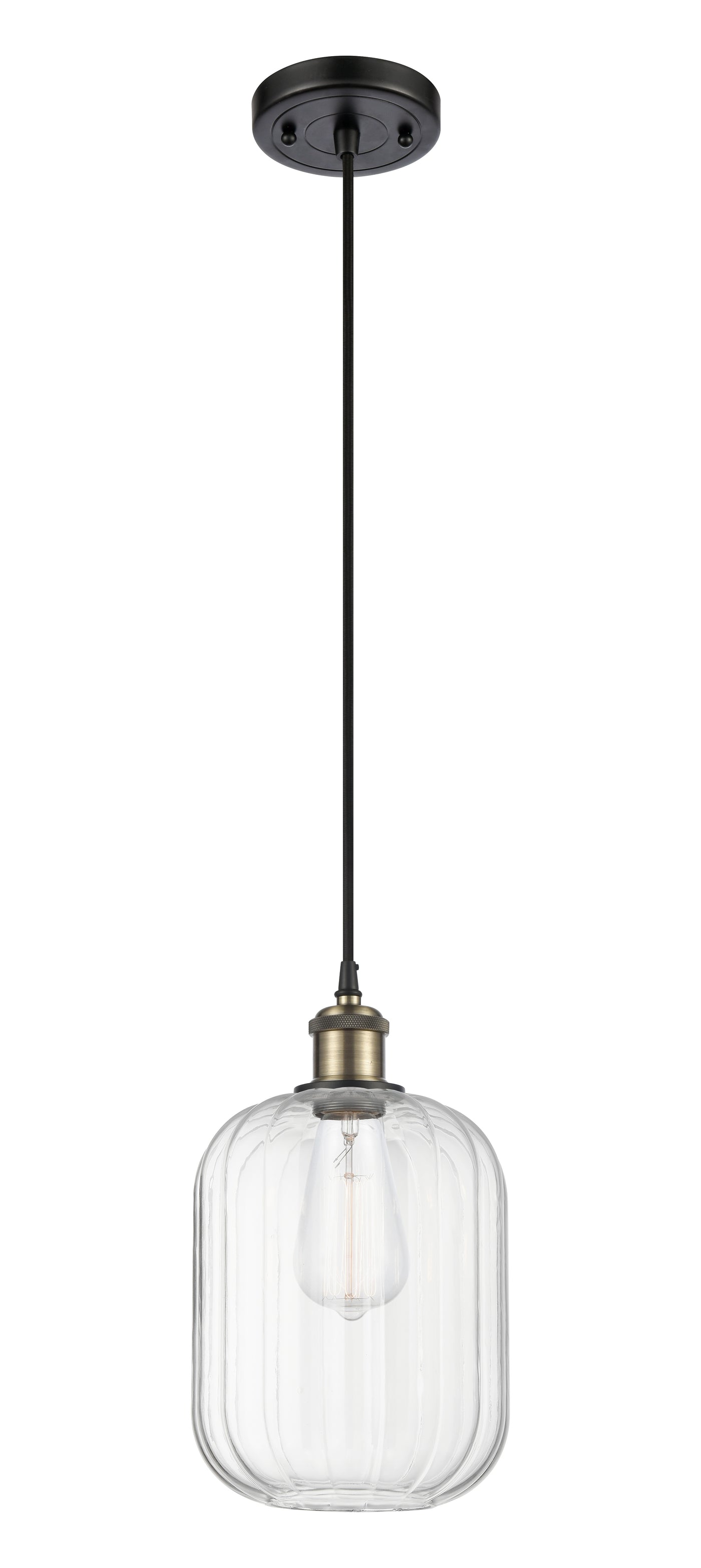 Ballston Mini Pendant Antique Brass Finish