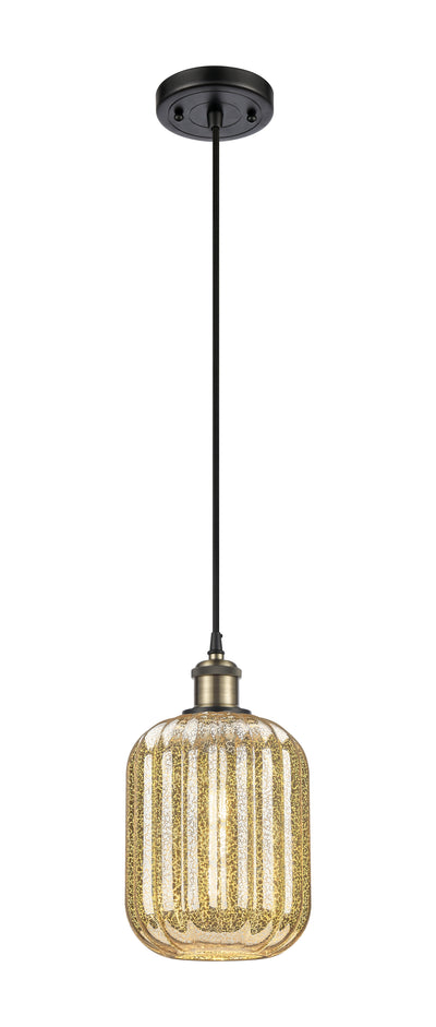 Ballston Mini Pendant Antique Brass Finish