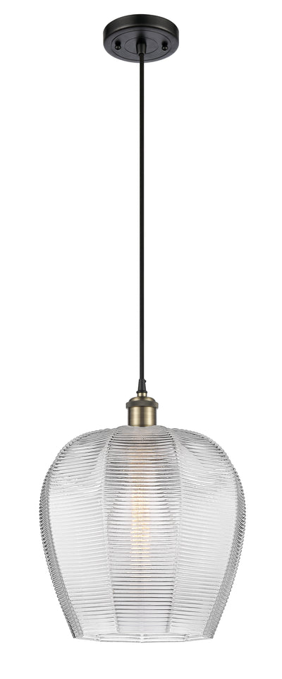 Ballston Mini Pendant Antique Brass Finish