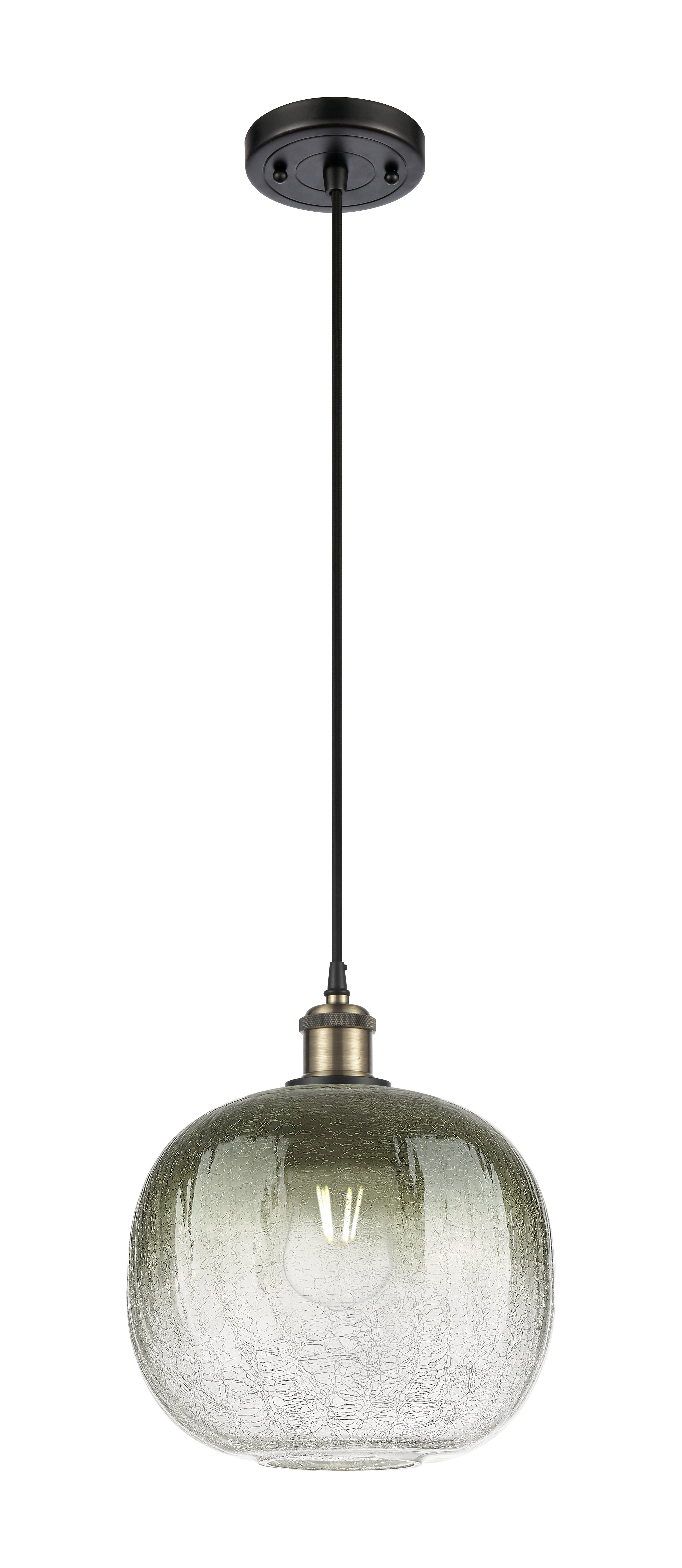 Ballston Mini Pendant Antique Brass Finish