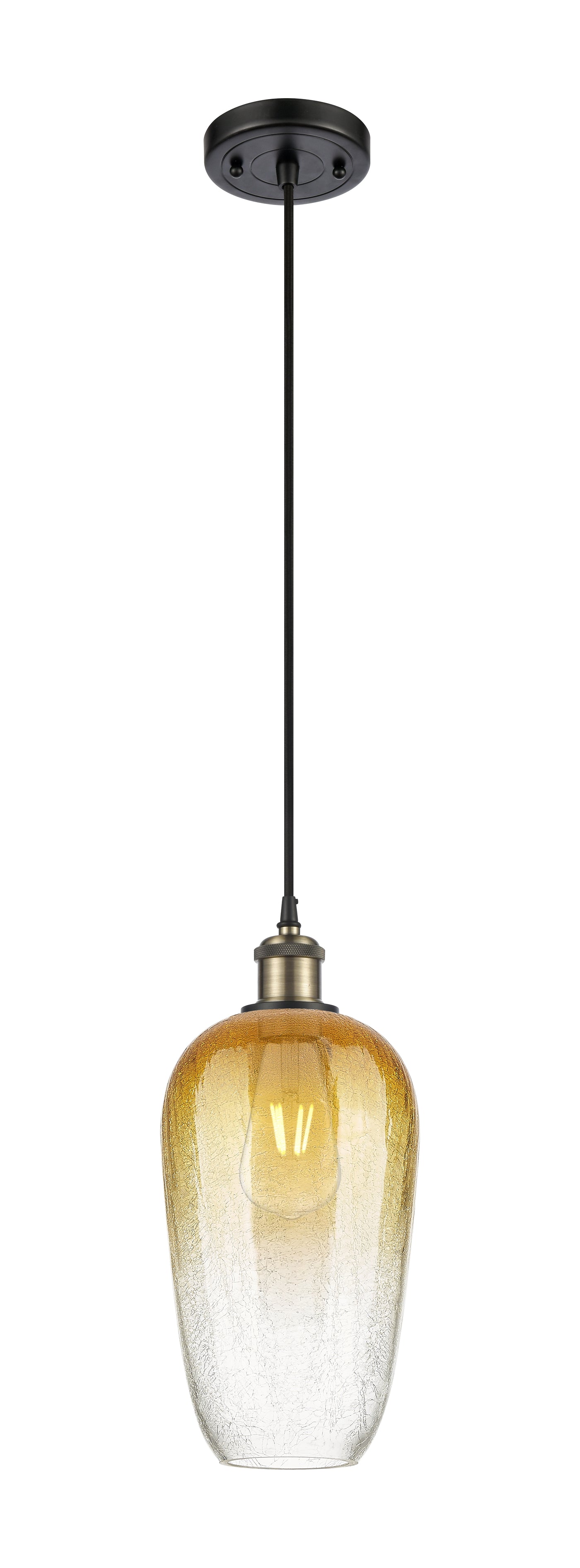 Ballston Mini Pendant Antique Brass 7 Inch